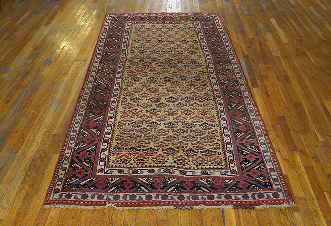 Antique Persian Bijar rug, size: 4'6