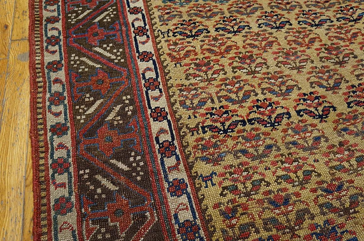Late 19th Century Antique Persian Bijar Rug For Sale