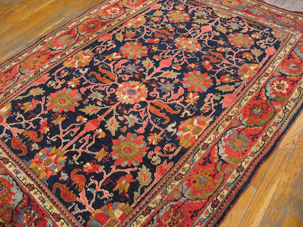 Wool Early 20th Century W. Persian Bijar Carpet ( 4'6