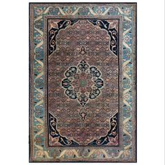 Tapis persan Bijar du début du 20e siècle ( 4' x 7' - 140 x 215 )