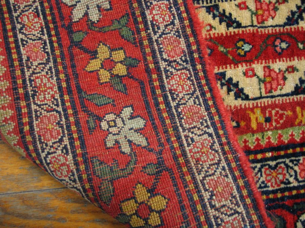 Wool 19th Century W. Persian Bijar Carpet ( 5'10