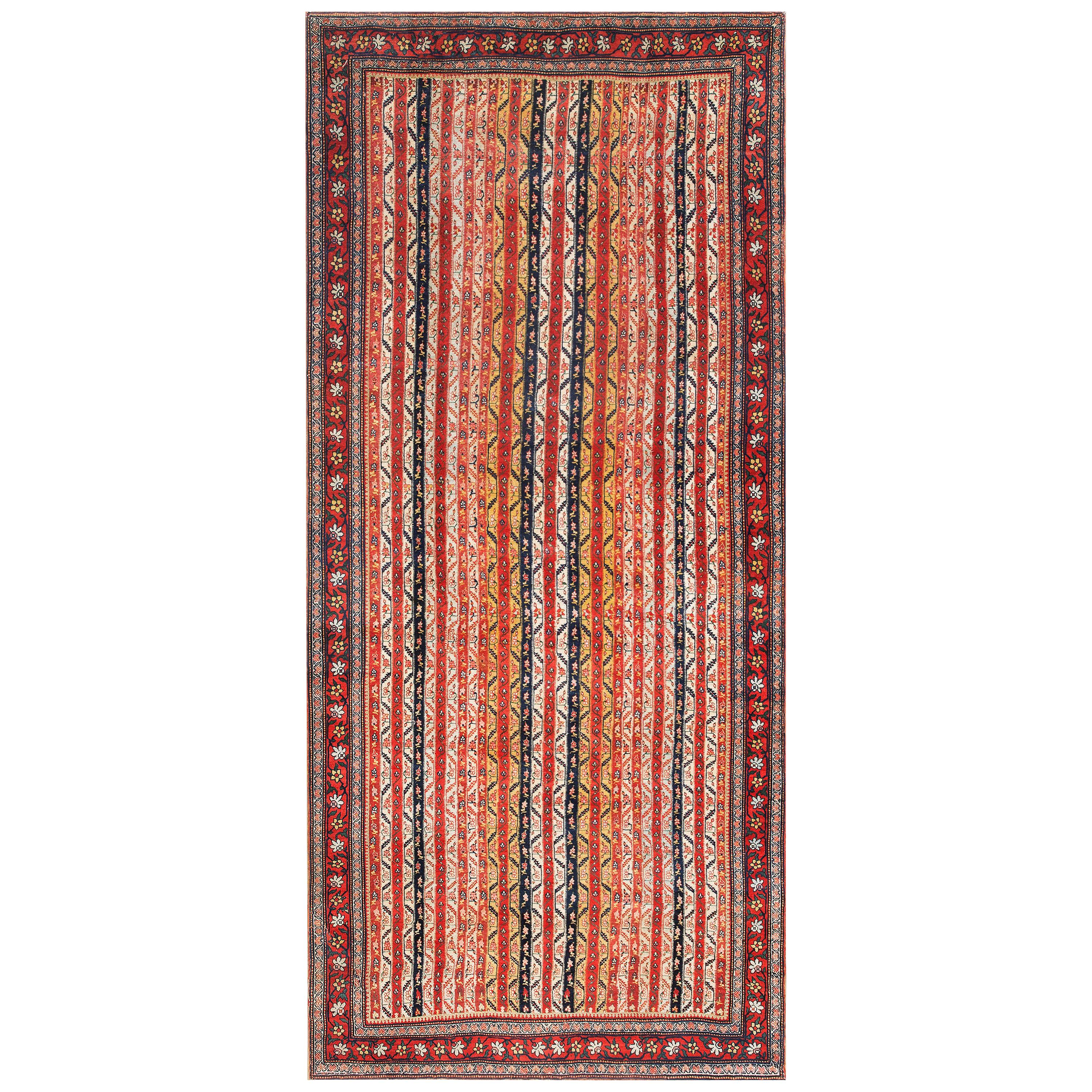 19th Century W. Persian Bijar Carpet ( 5'10" x 13' - 178 x 396 ) For Sale