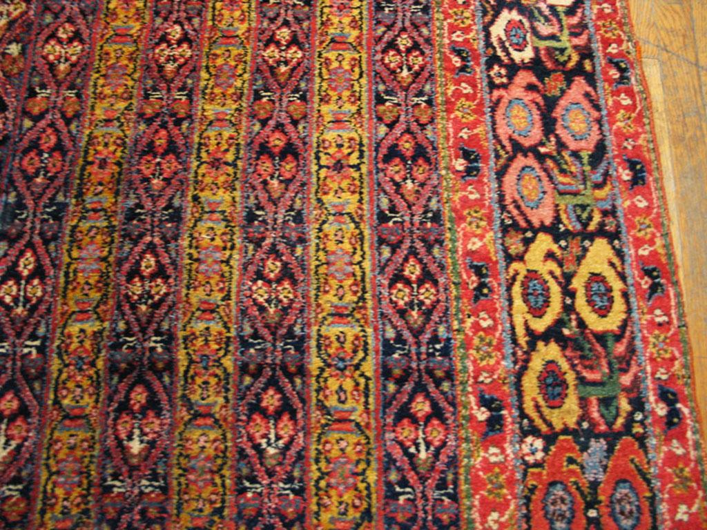 Hand-Knotted Antique Persian Bijar Rug 5' 6