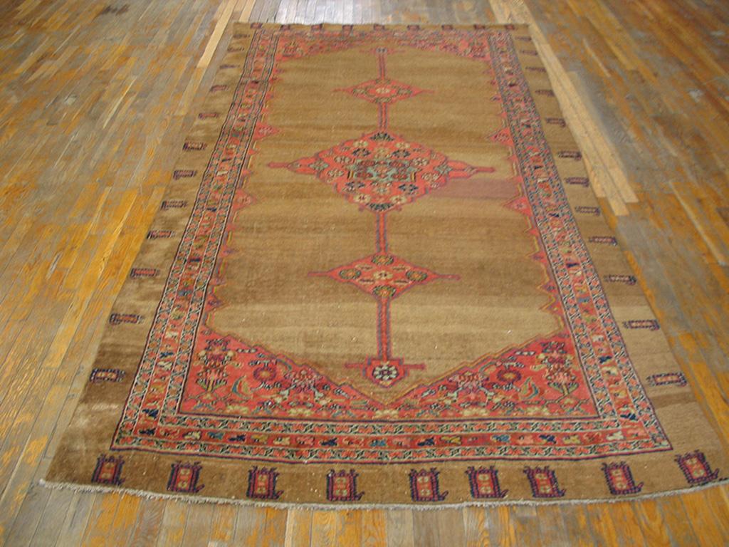 Antique Persian Bijar rug, size: 5'8