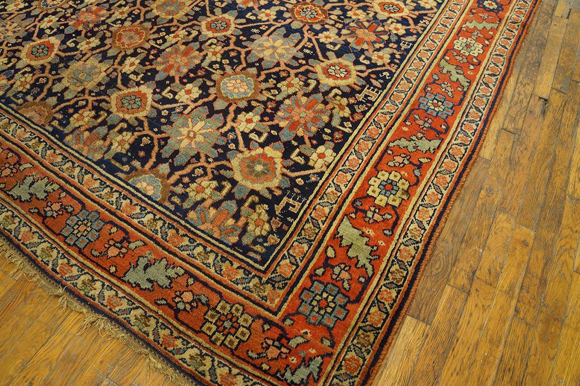 Mid 19th Century West Persian Bijar Carpet (  7'8