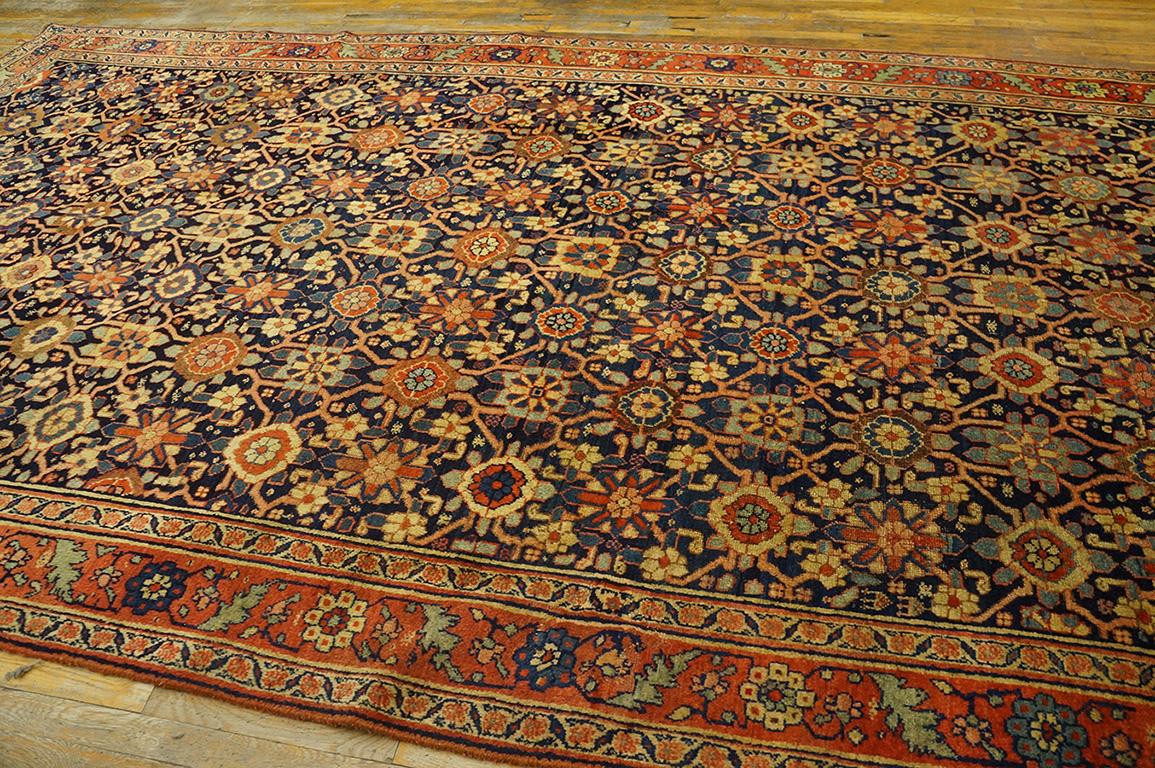 Mid-19th Century Mid 19th Century West Persian Bijar Carpet (  7'8