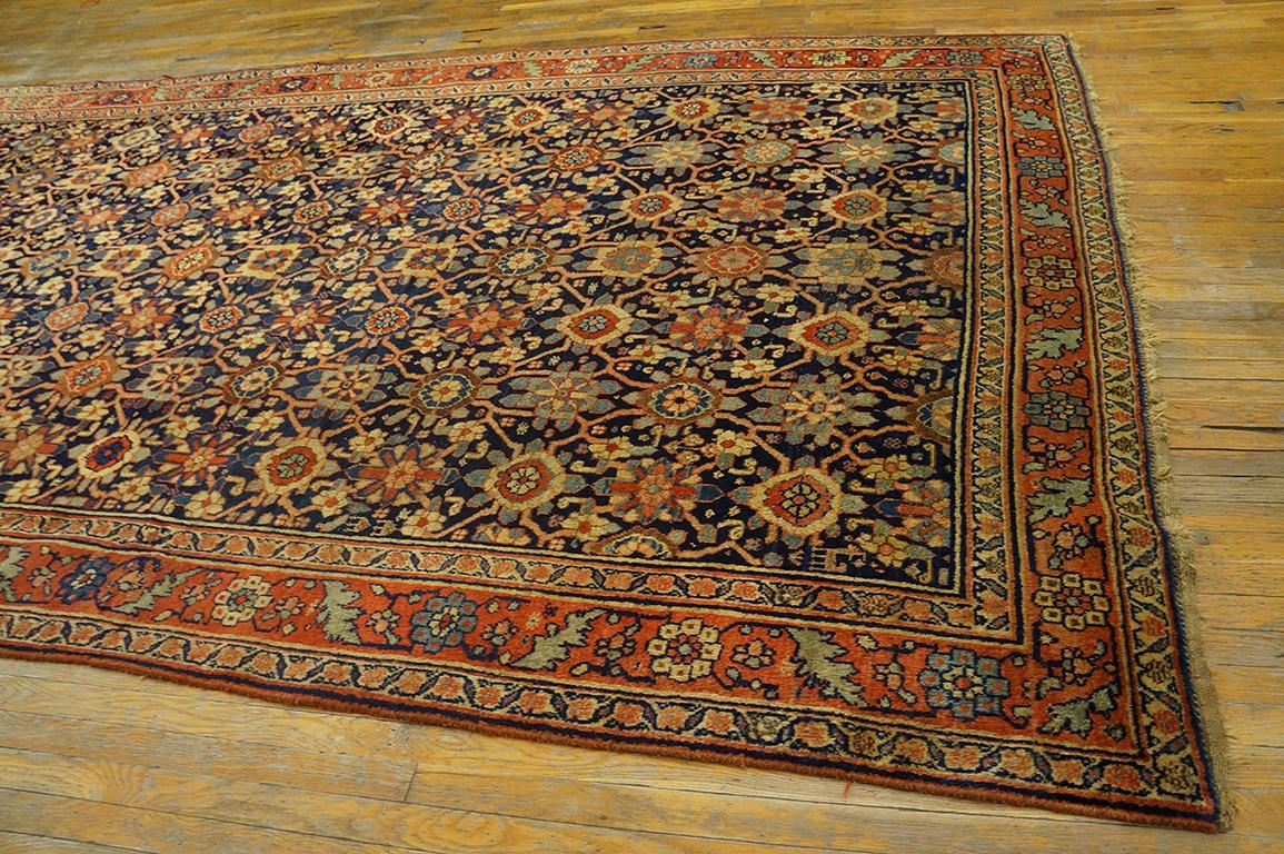 Wool Mid 19th Century West Persian Bijar Carpet (  7'8