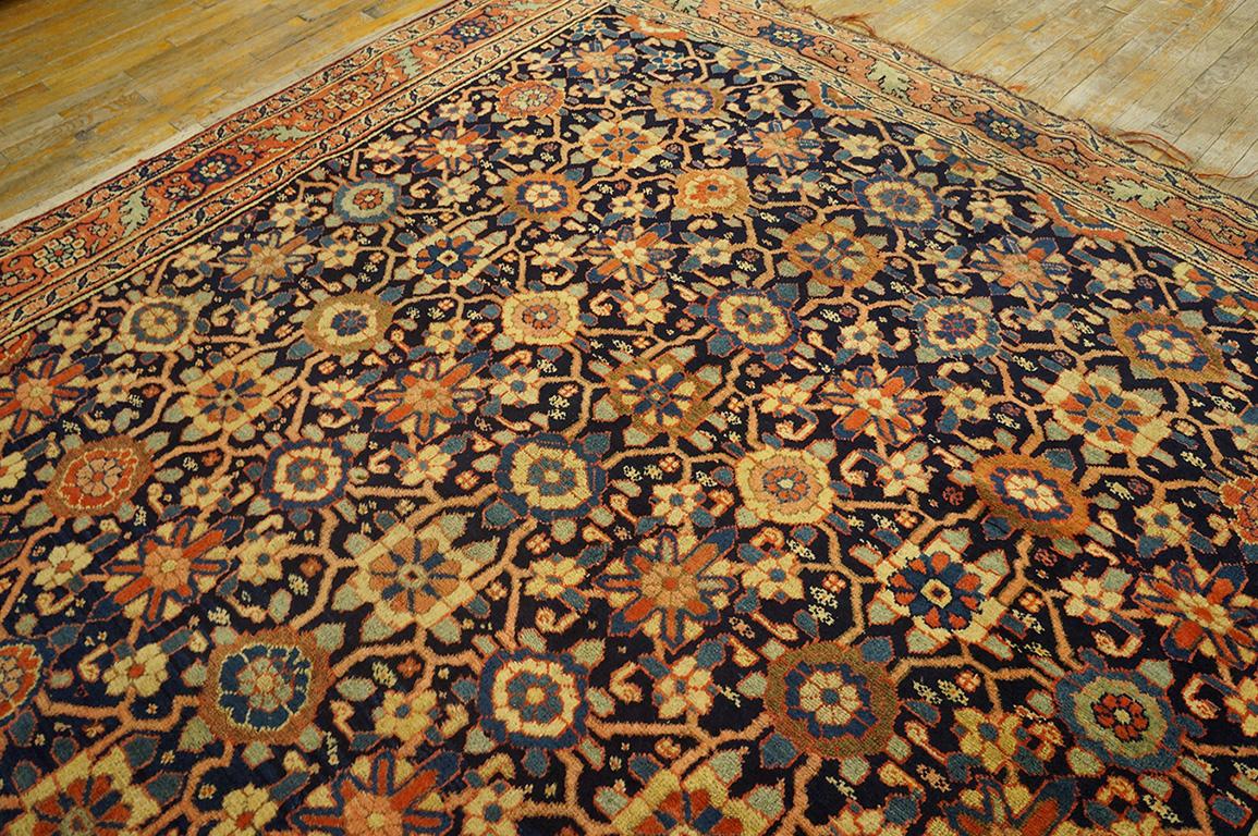 Mid 19th Century West Persian Bijar Carpet (  7'8