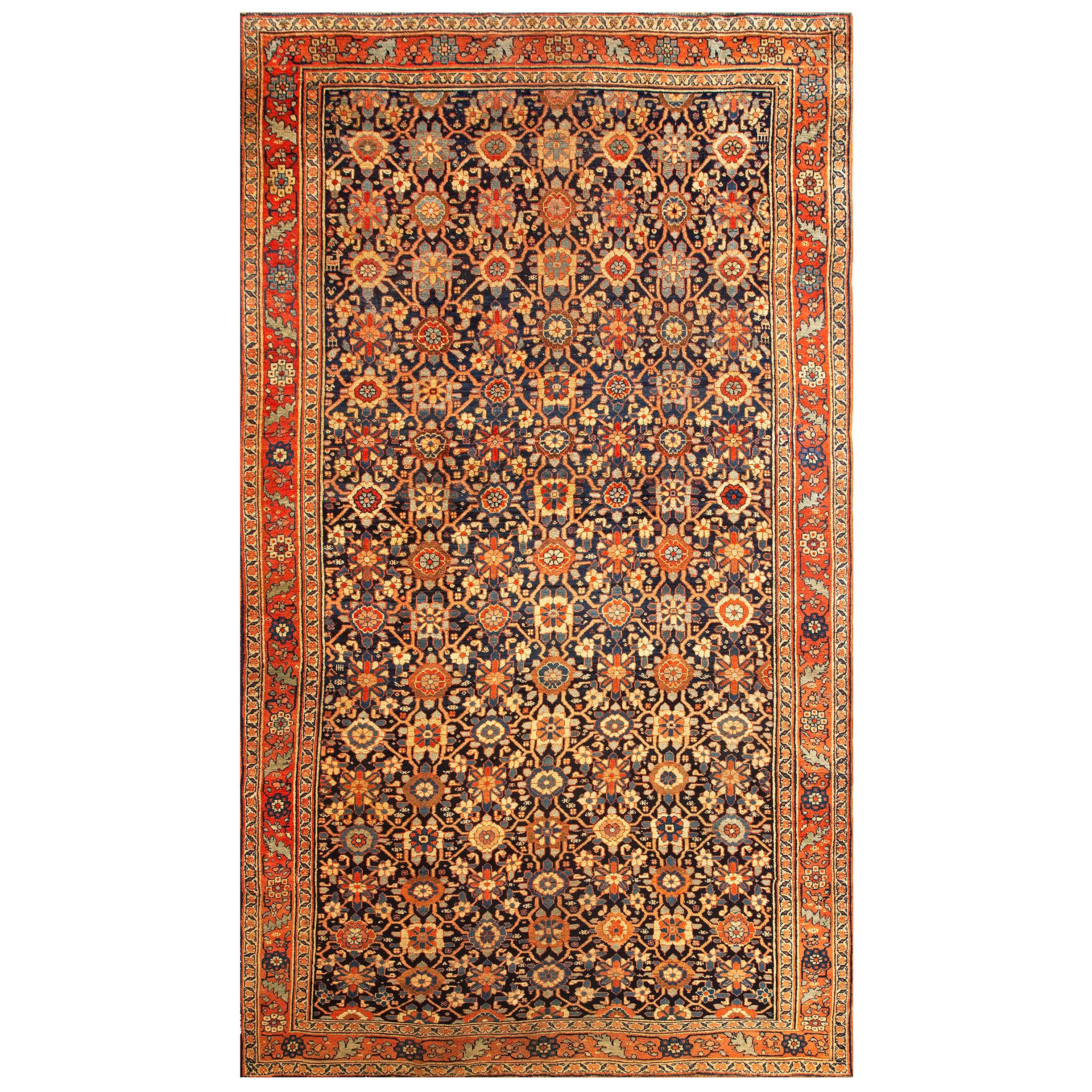 Mid 19th Century West Persian Bijar Carpet (  7'8" x 14'3" - 234 x 434 )  For Sale