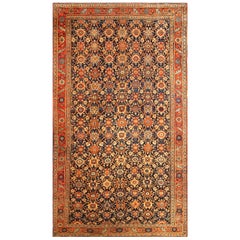 Antique Mid 19th Century West Persian Bijar Carpet (  7'8" x 14'3" - 234 x 434 ) 