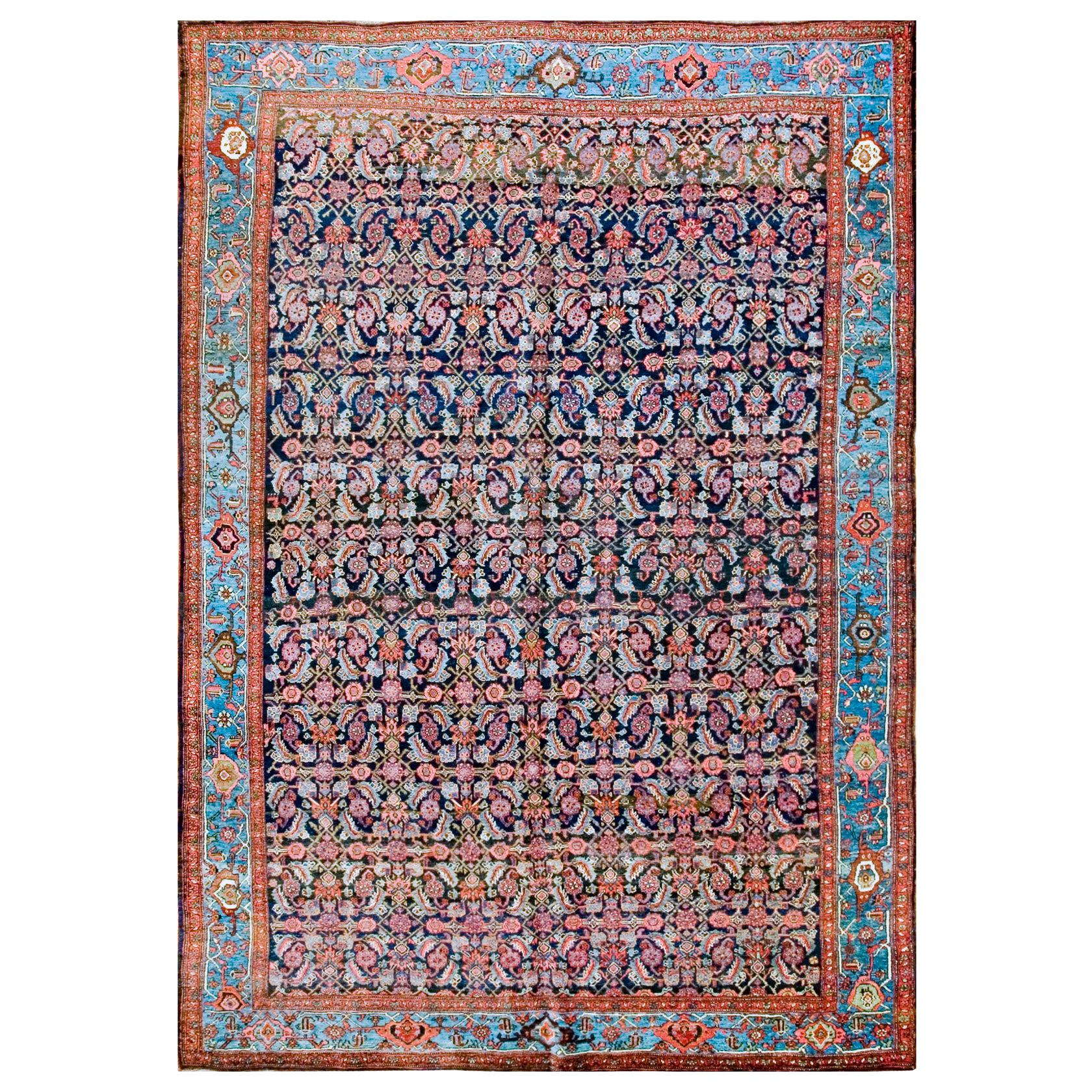 Antique Persian Bijar Rug For Sale