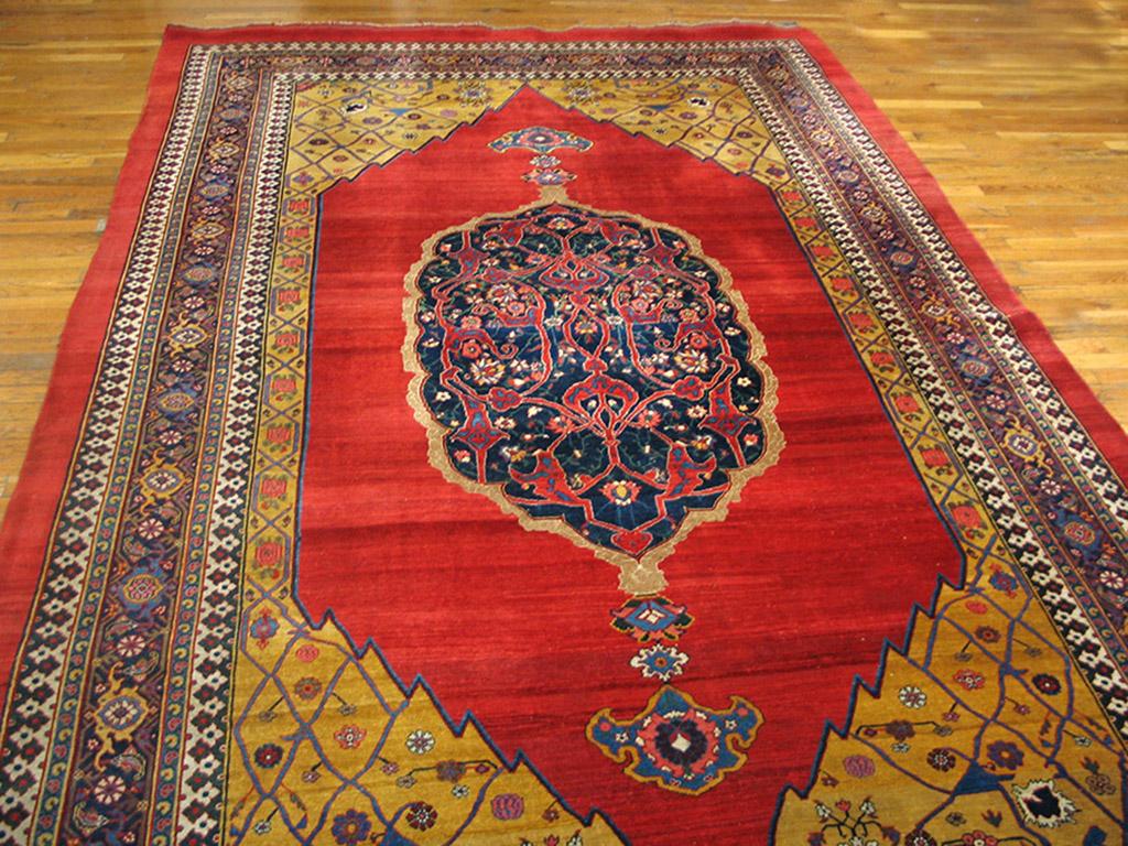 Antique Persian Bijar rug, size: 7'8