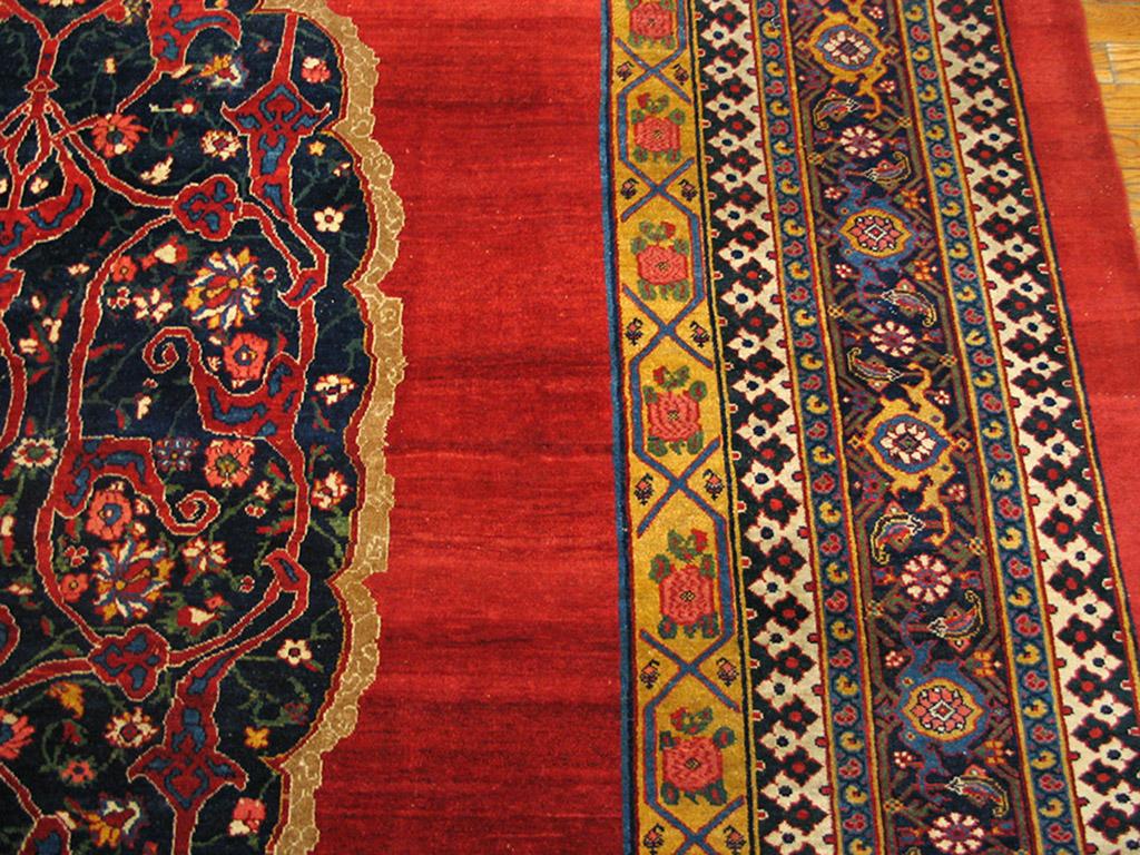 Wool Antique Persian Bijar Rug For Sale