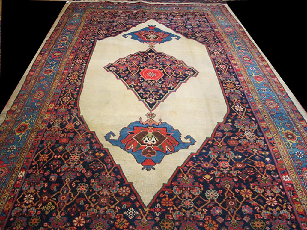 Antique Persian Bijar rug, size: 8'0
