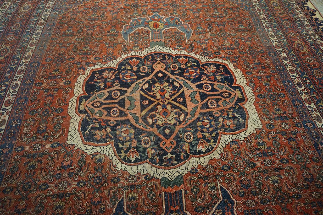 19th Century Persian Bijar Carpet ( 9'6