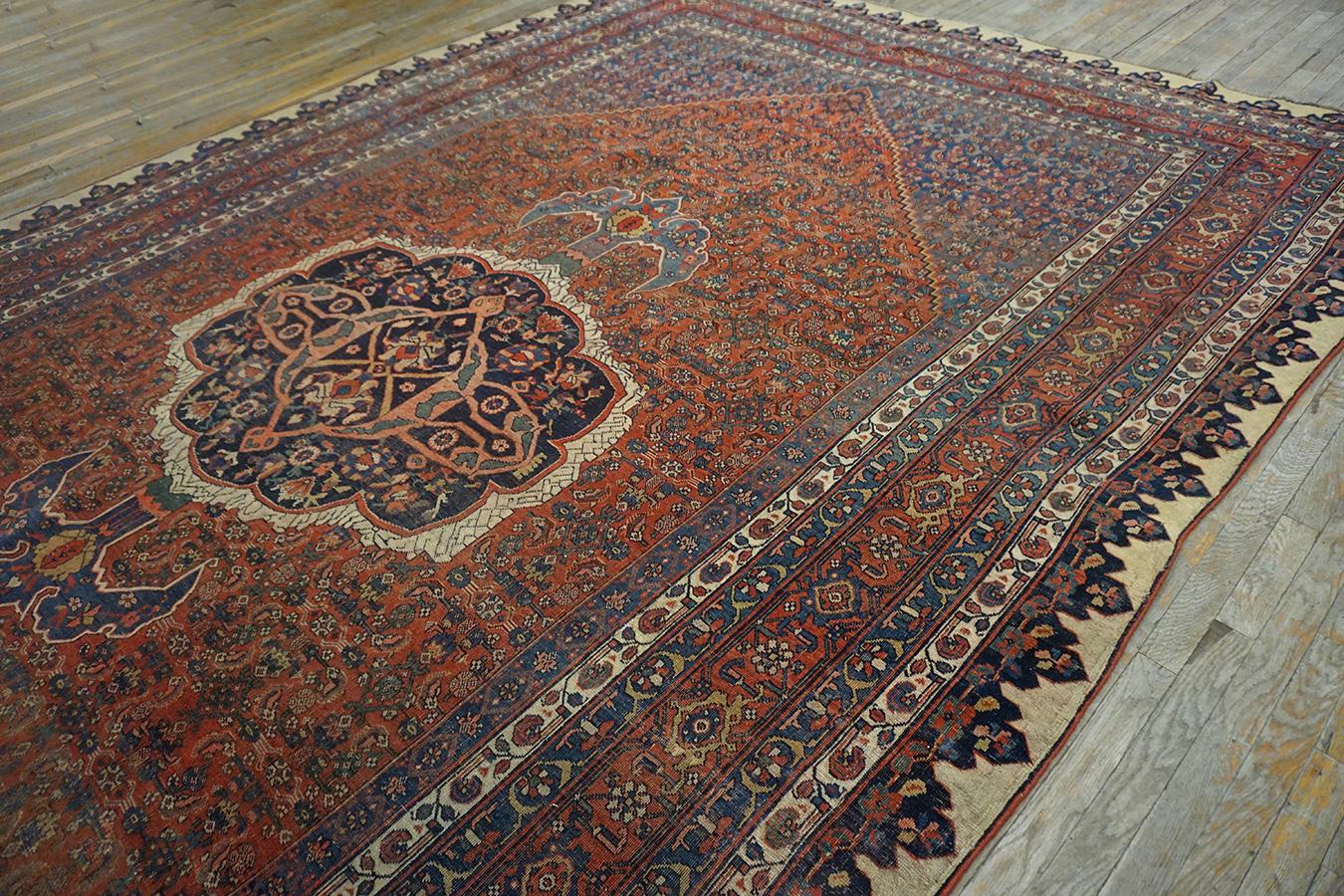 Late 19th Century 19th Century Persian Bijar Carpet ( 9'6