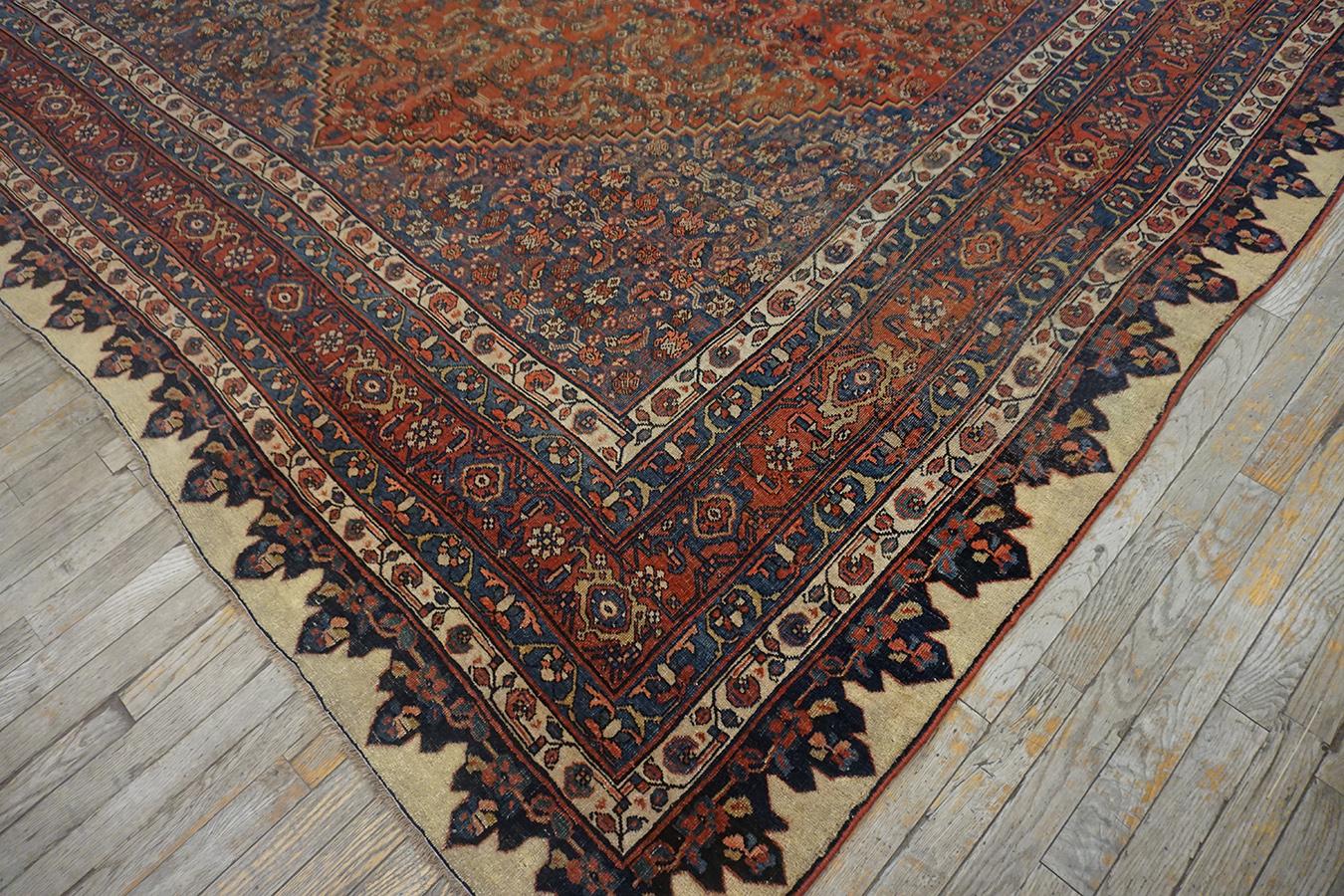 19th Century Persian Bijar Carpet ( 9'6