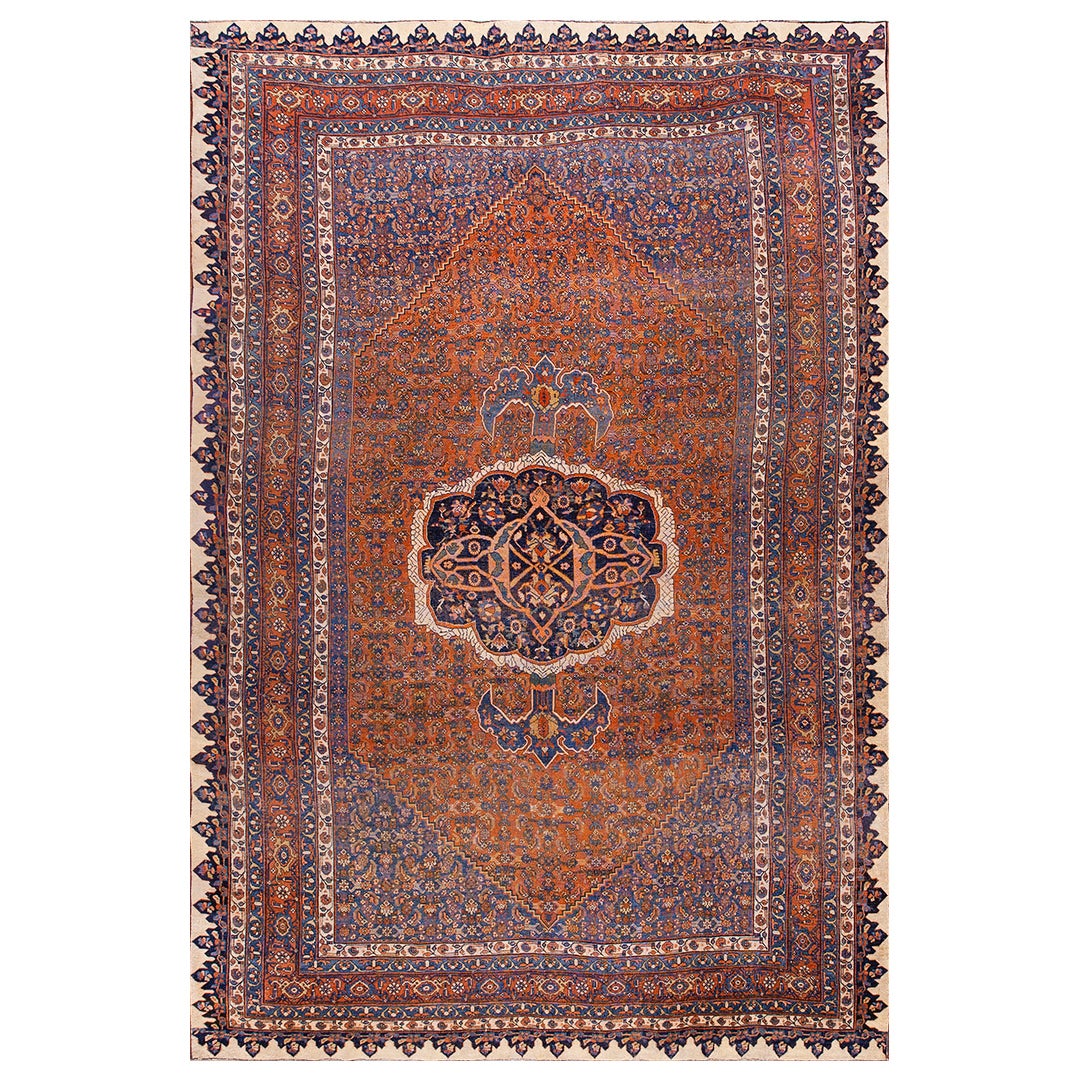 19th Century Persian Bijar Carpet ( 9'6" x 14'6" - 290 x 442 ) For Sale