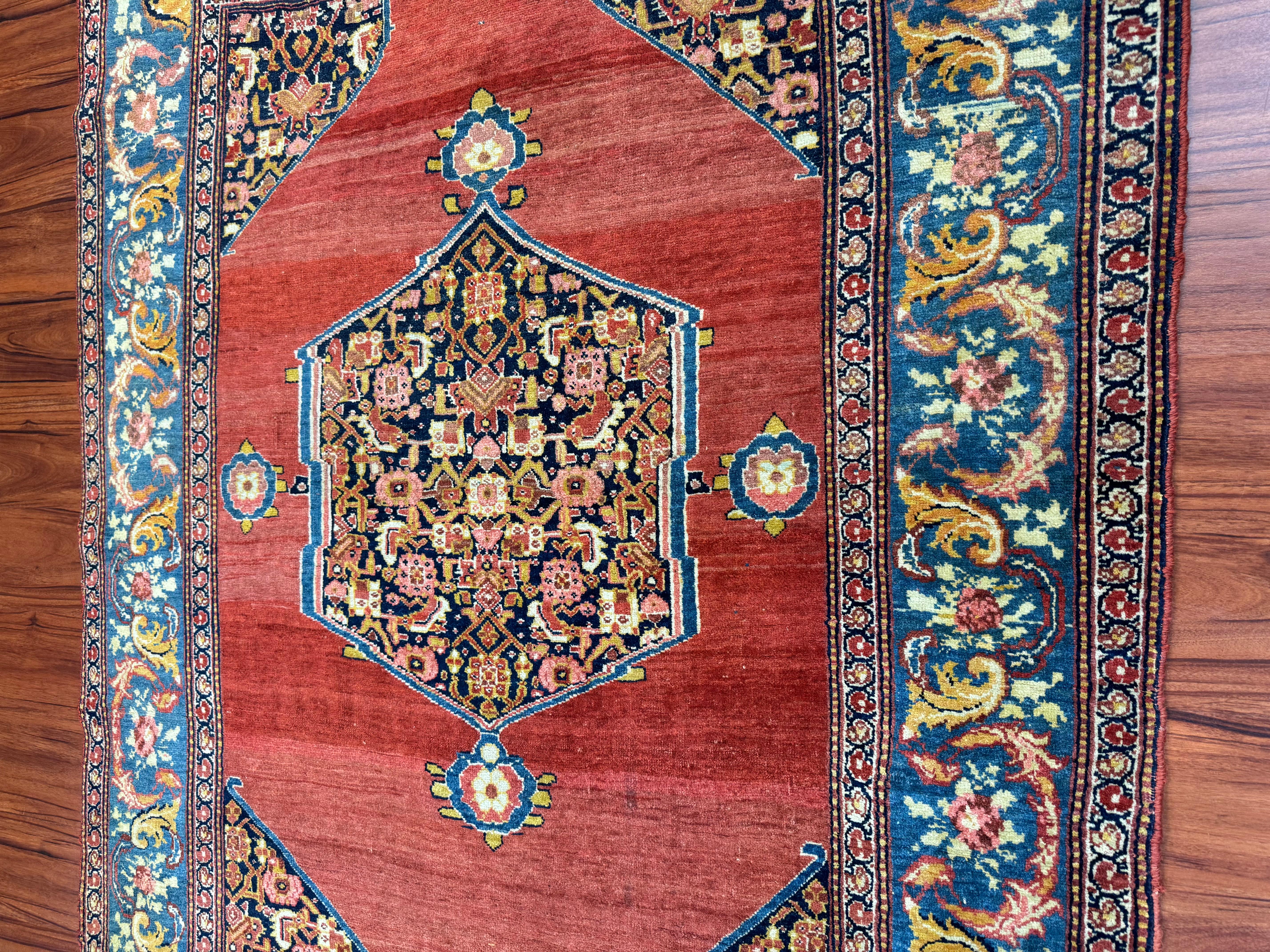 Antique Persian Bijar Rug For Sale 6