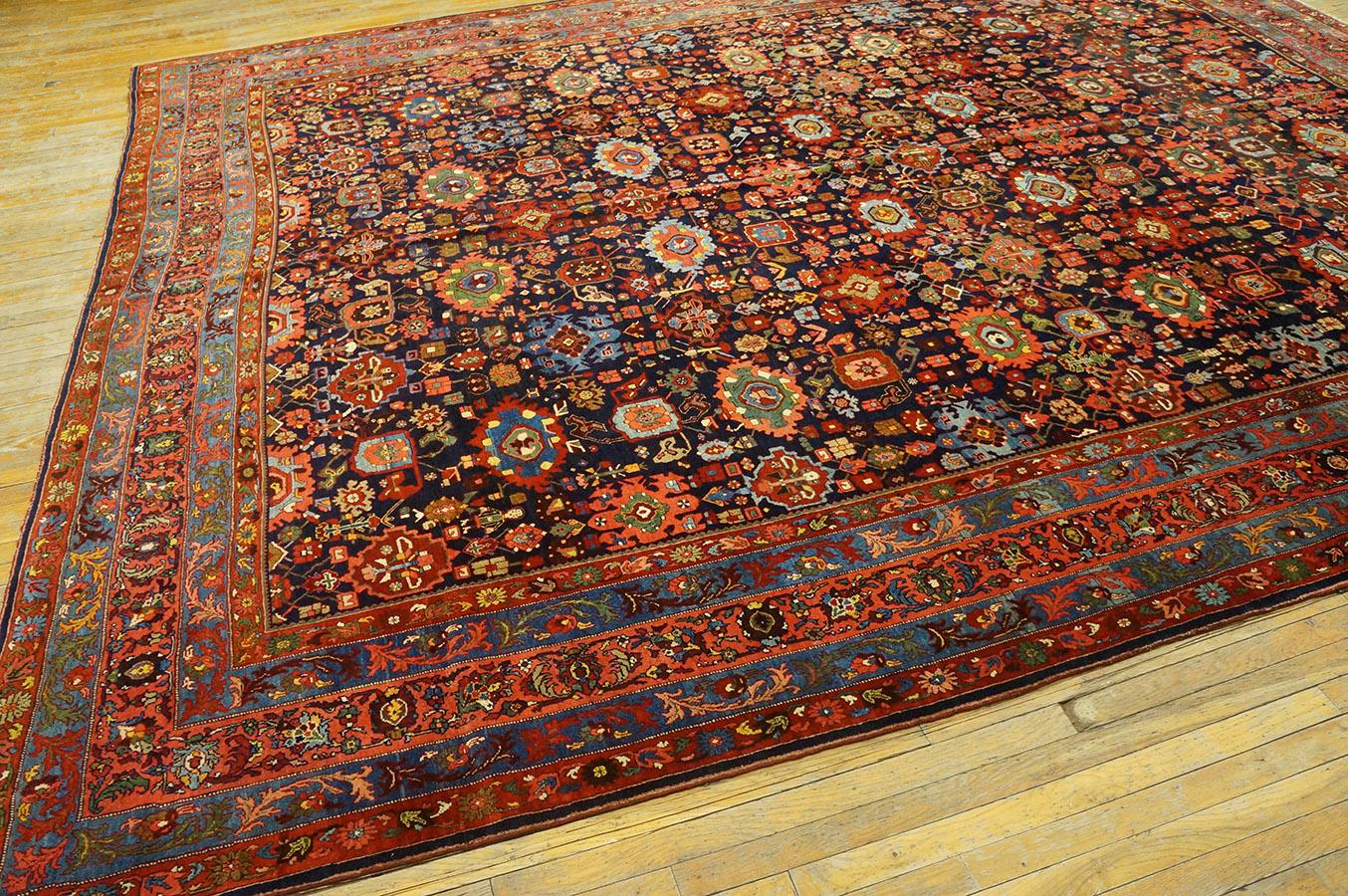 Antique Persian Bijar Rug For Sale 11