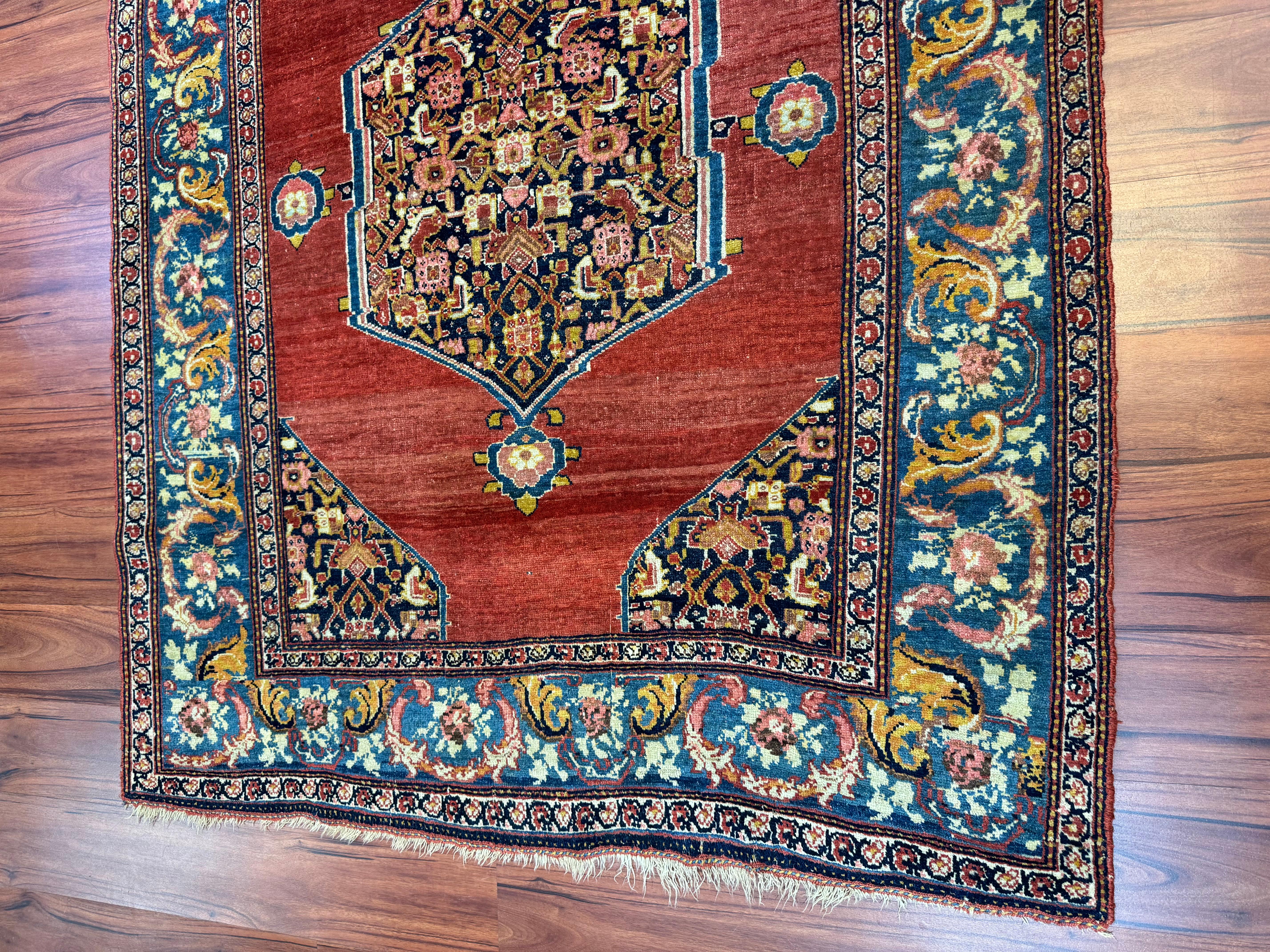 Antiker persischer Bidjar-Teppich im Angebot 10