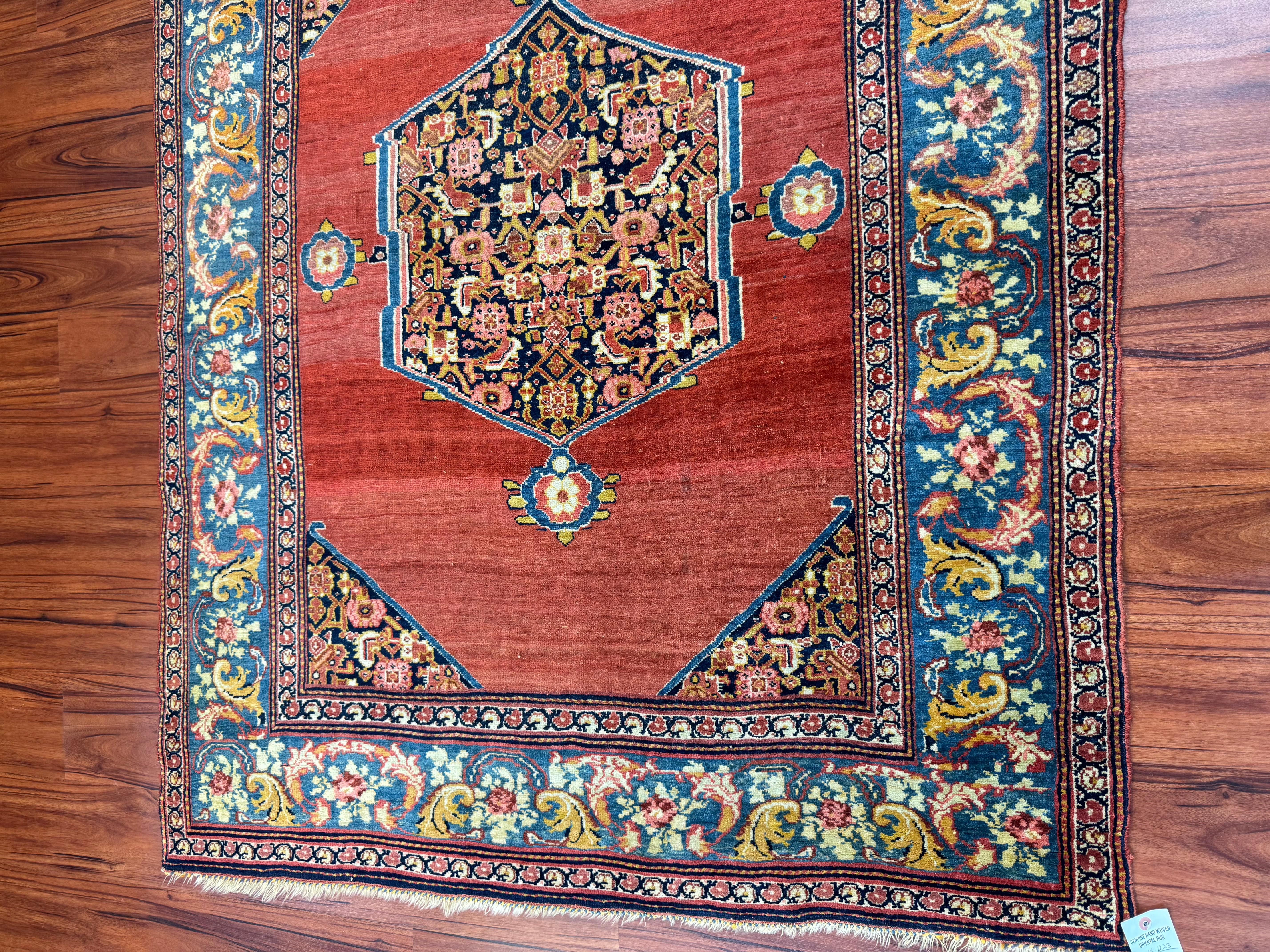 Antiker persischer Bidjar-Teppich im Angebot 11