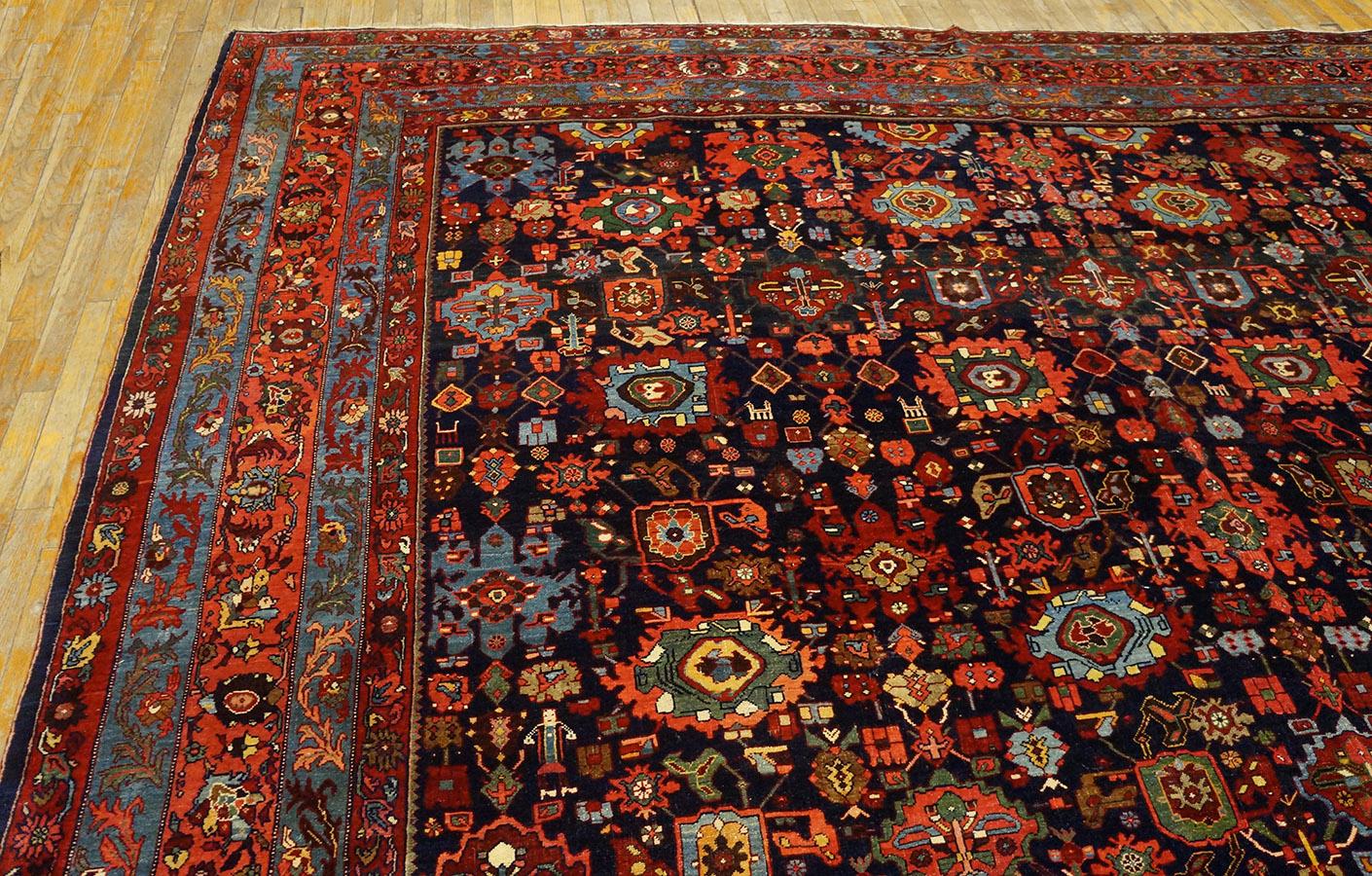 Antique Persian Bijar Rug For Sale 3