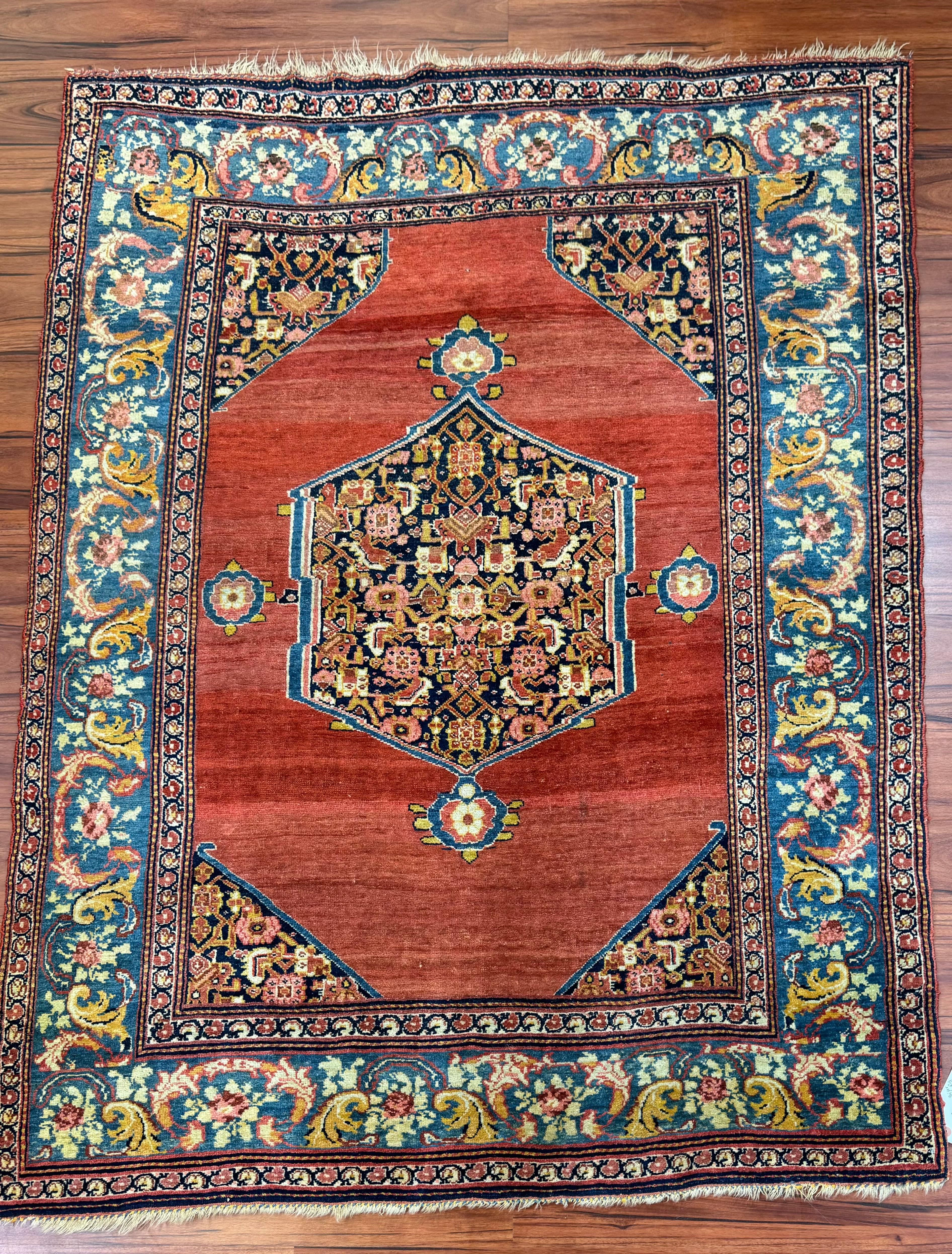 Antique Persian Bijar Rug For Sale 3