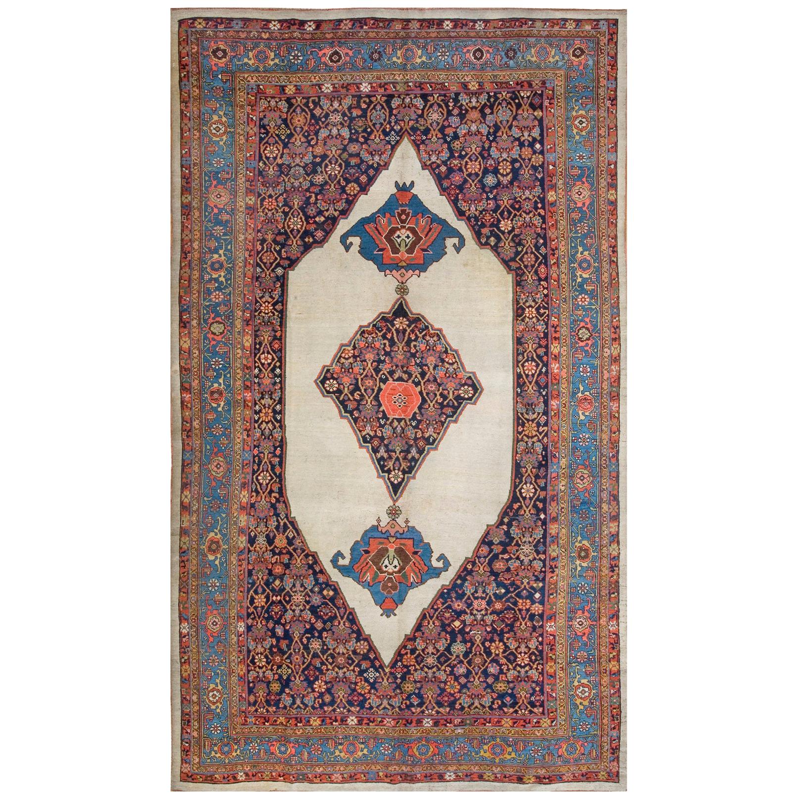 Antique Persian Bijar Rug 8'0" x 14'0". For Sale