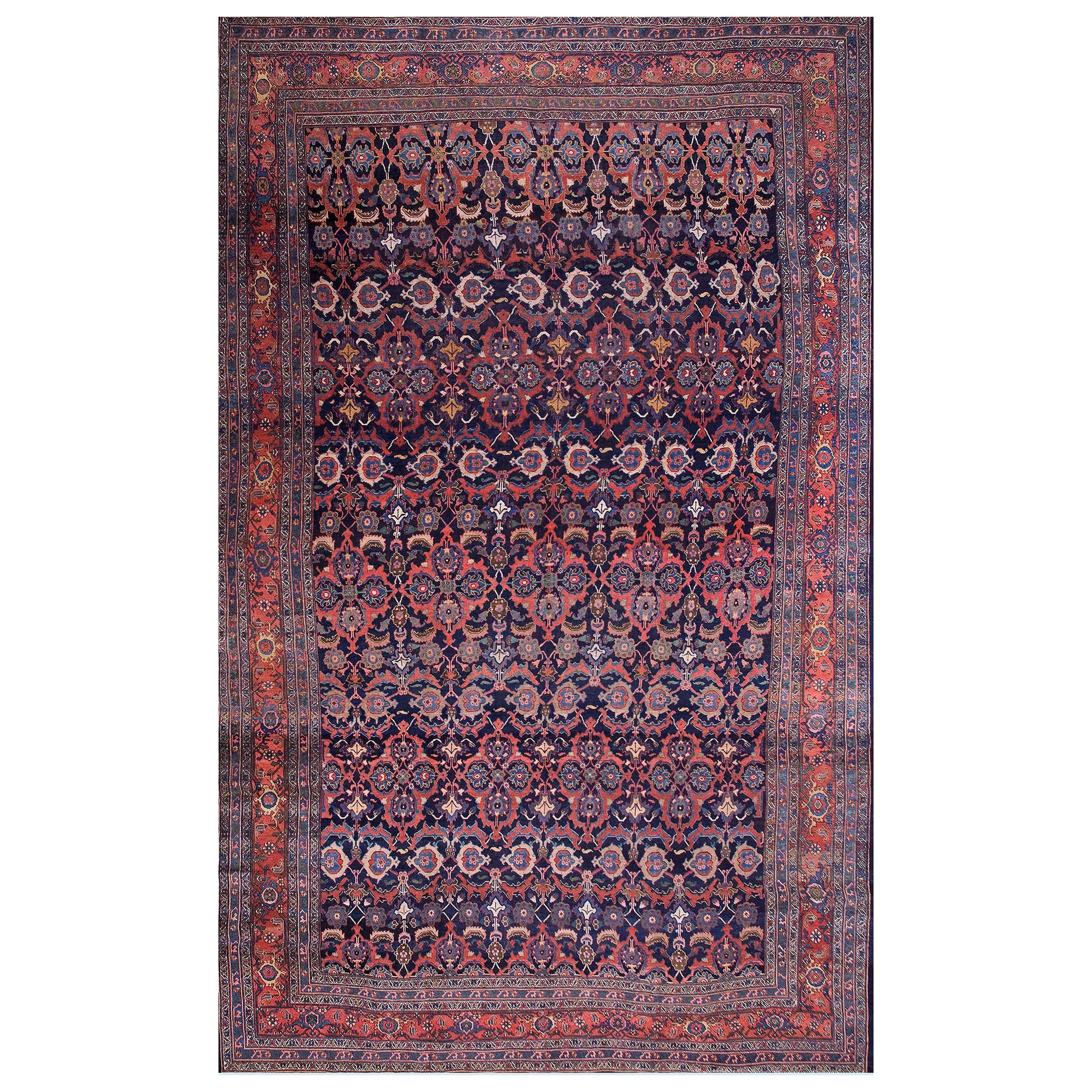Antique Persian Bijar Rug For Sale at 1stDibs