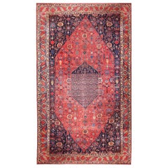 Tappeto Bijar persiano del 19° secolo W. ( 15'6" x 27'10" - 472 x 848 )