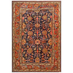 Antique Early 20th Century W. Persian Bijar Carpet ( 4'6" x 6'6" - 137 x 198 )