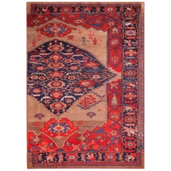 Antiker persischer Bijar-Teppich 4' 6 Zoll x 6' 9 Zoll 