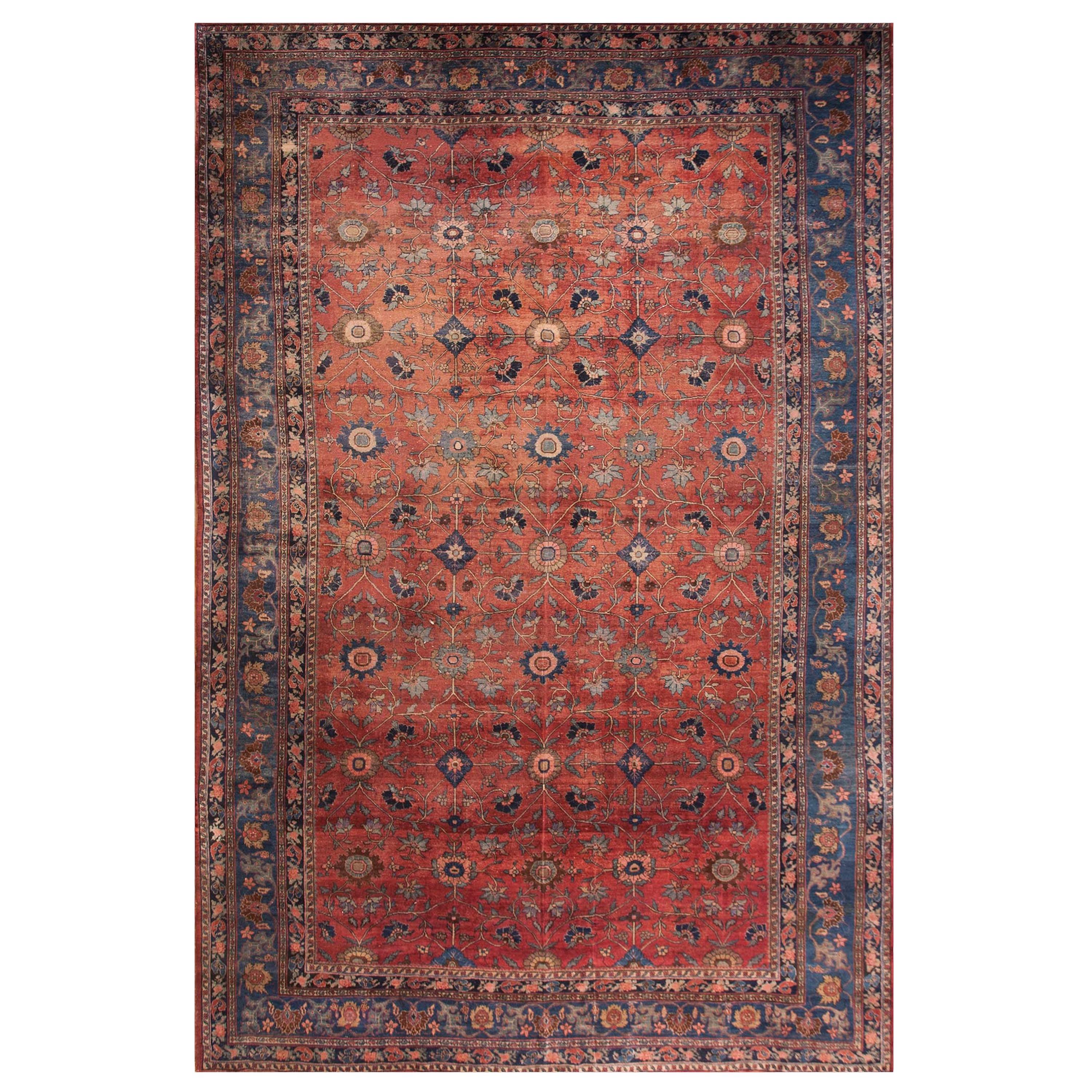 Antique Persian Bijar Rug 11' 0" x 17' 3"  For Sale