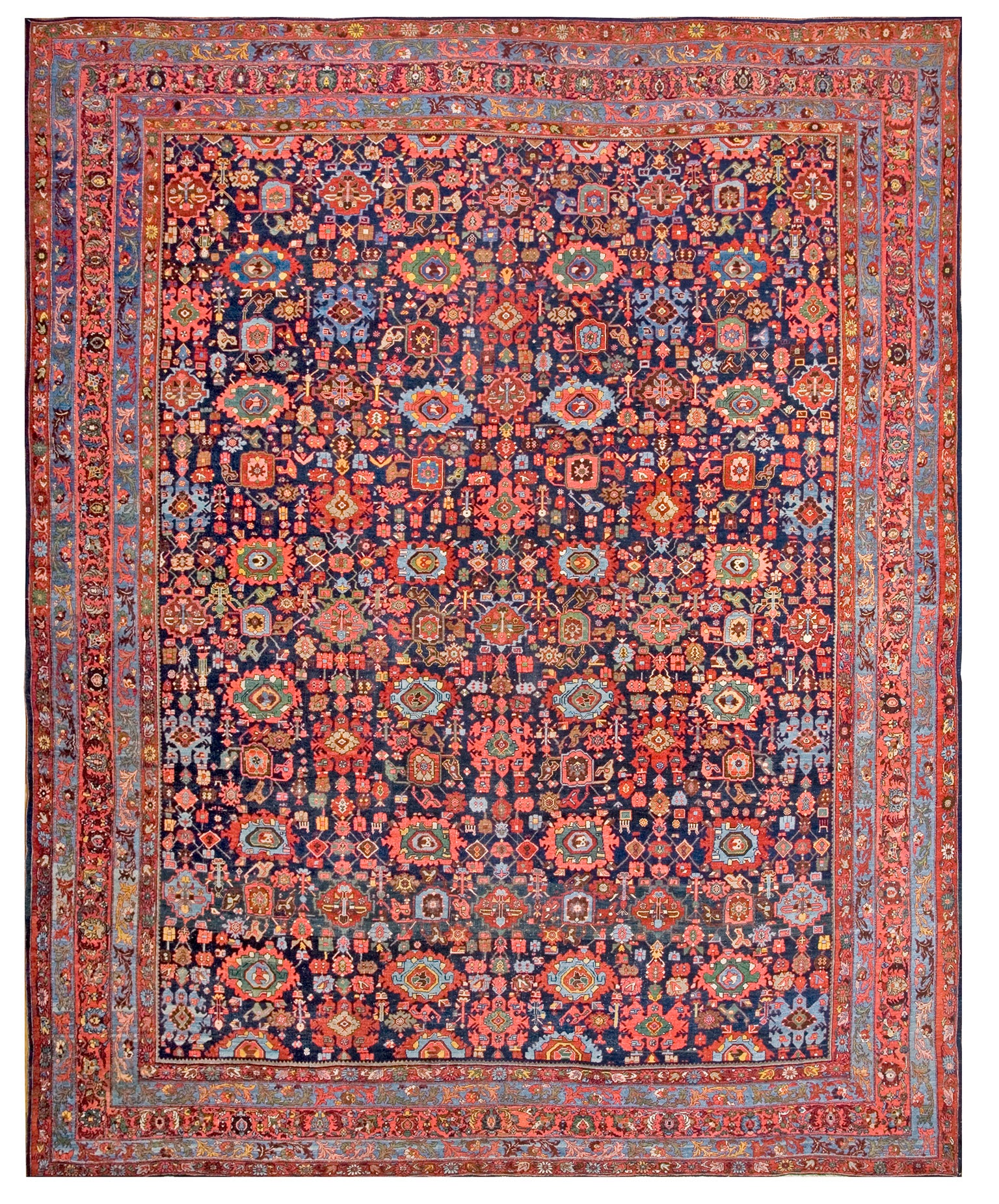 Antique Persian Bijar Rug