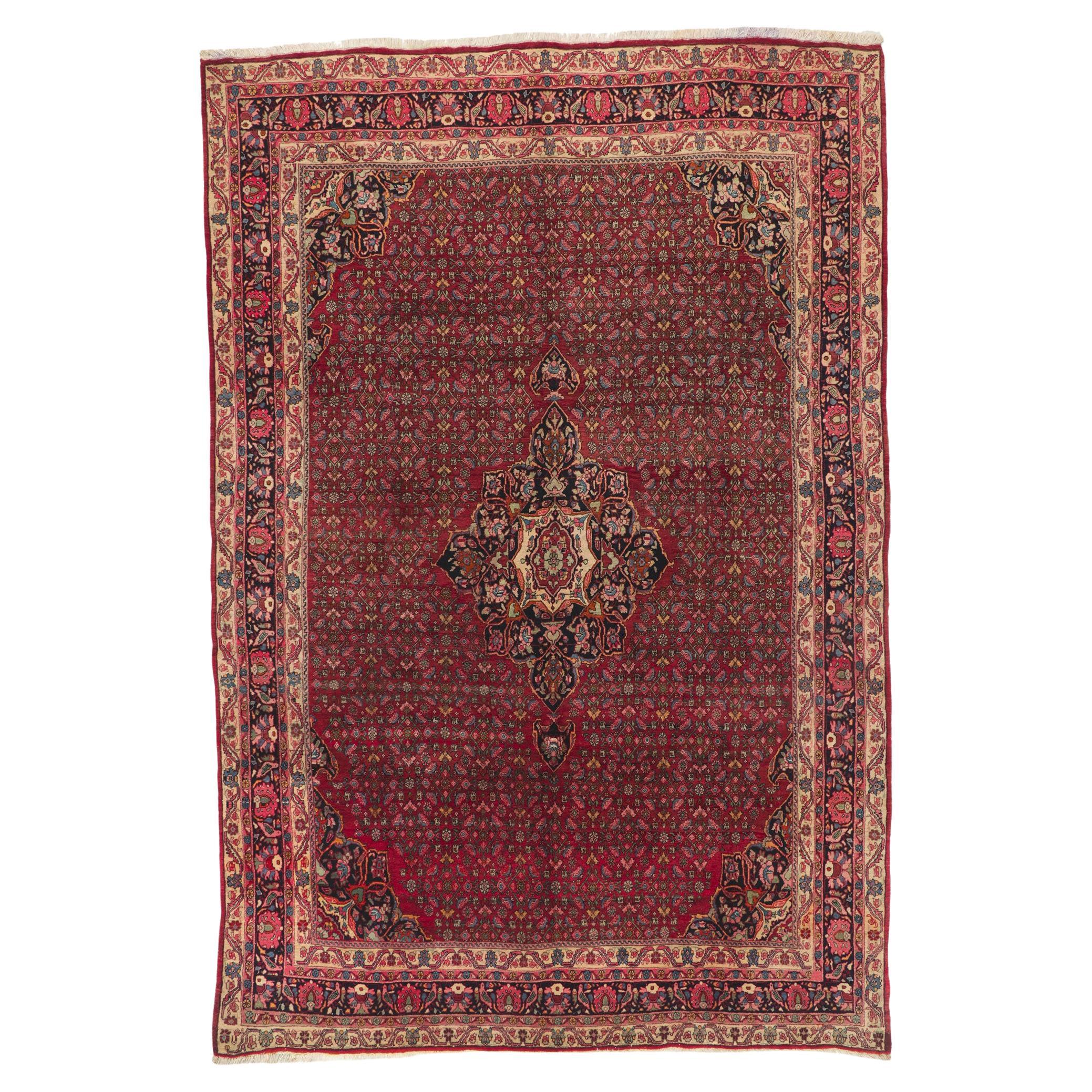 Antiker persischer Bidjar-Teppich im Angebot