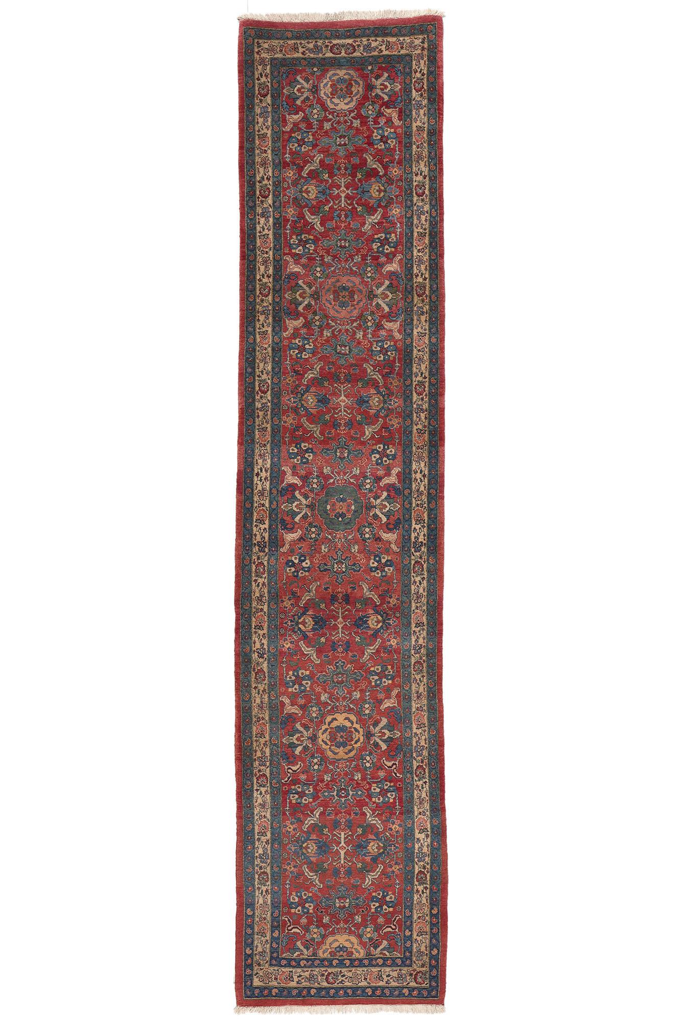 Alfombra Persa Antigua Bijar Corredor, Estilo Intemporal y Elegancia Subrayada en venta 3