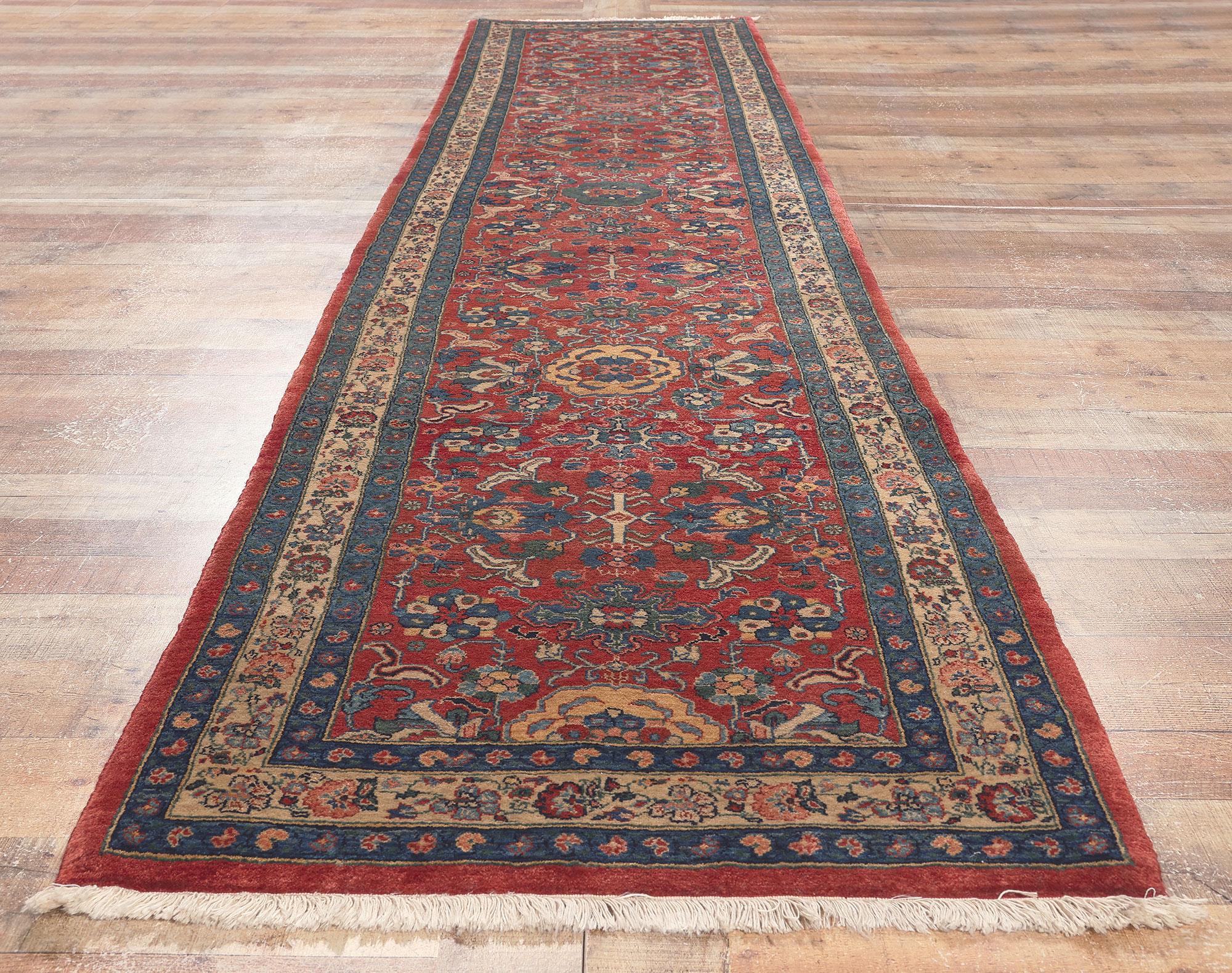 Alfombra Persa Antigua Bijar Corredor, Estilo Intemporal y Elegancia Subrayada en venta 1