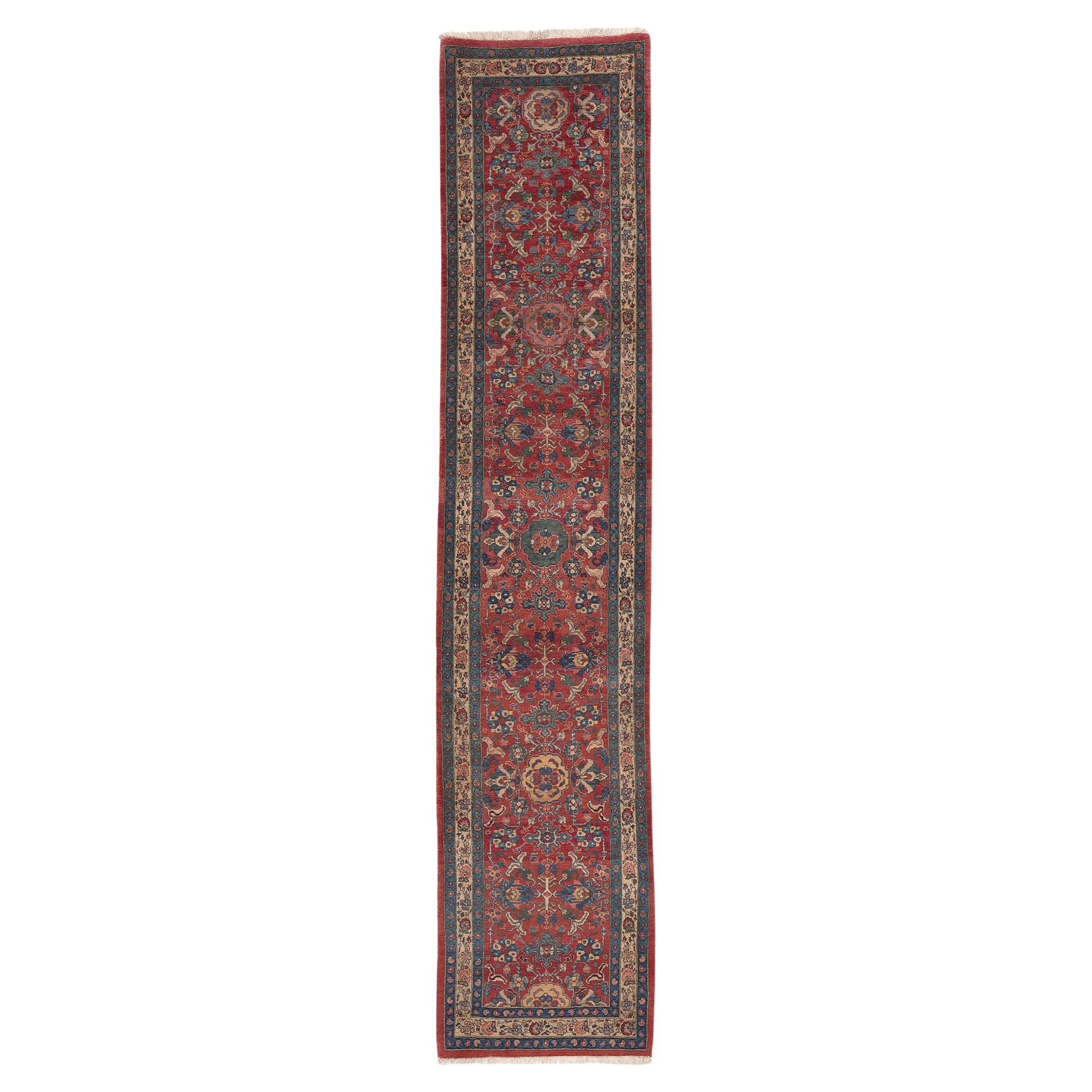 Alfombra Persa Antigua Bijar Corredor, Estilo Intemporal y Elegancia Subrayada en venta