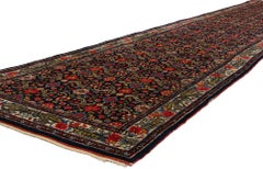 Antique Persian Bijar Rug with Allover Mina Khani
