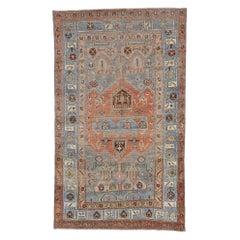 Antique Persian Bijar Rug with Modern Rustic Tribal Style