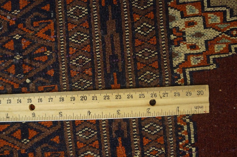 Antique Persian Bokhara Rug 4' 0''x 5' 8'' For Sale at 1stDibs
