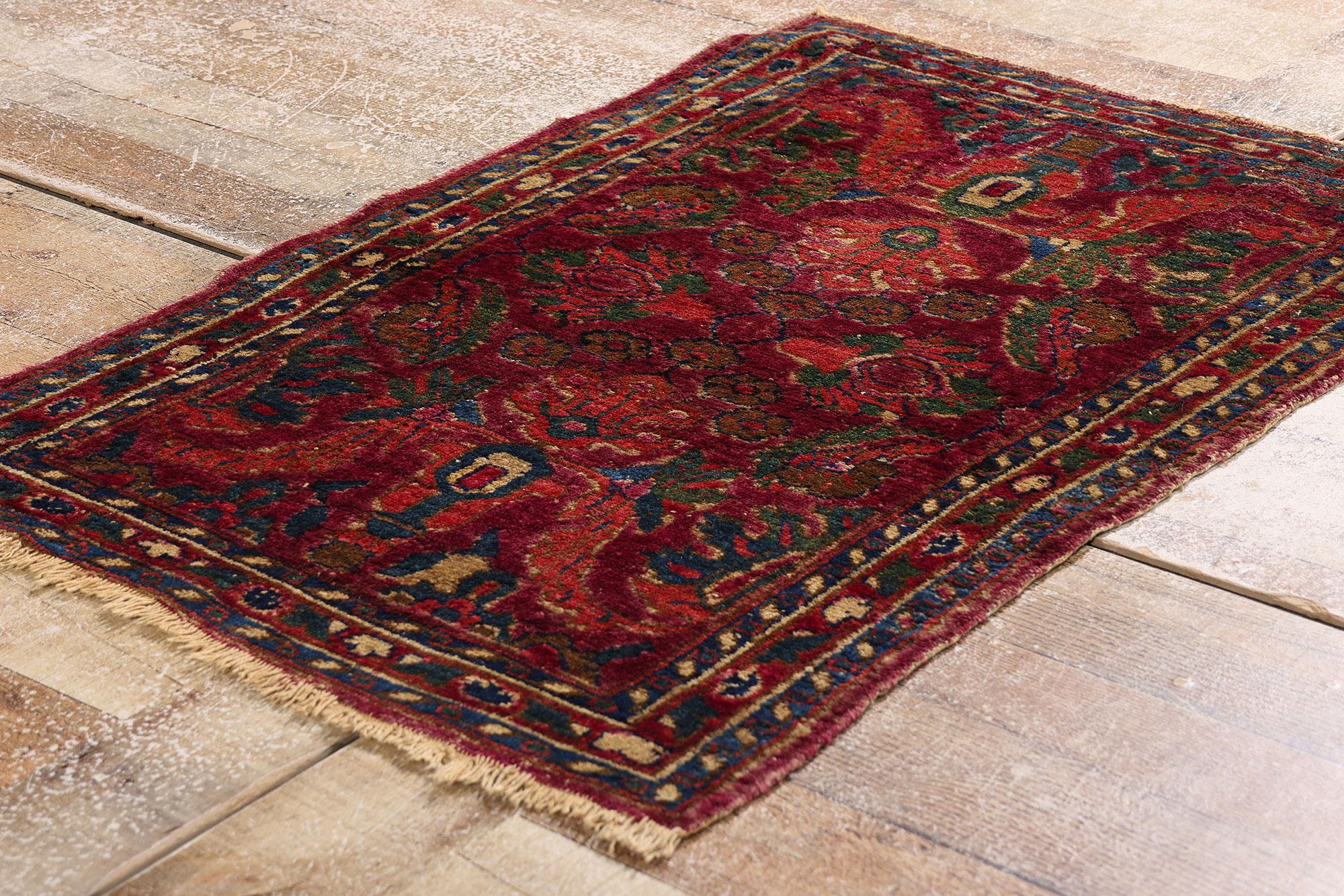 20th Century Antique Persian Borchelou Hamadan Carpet with Traditional Style For Sale