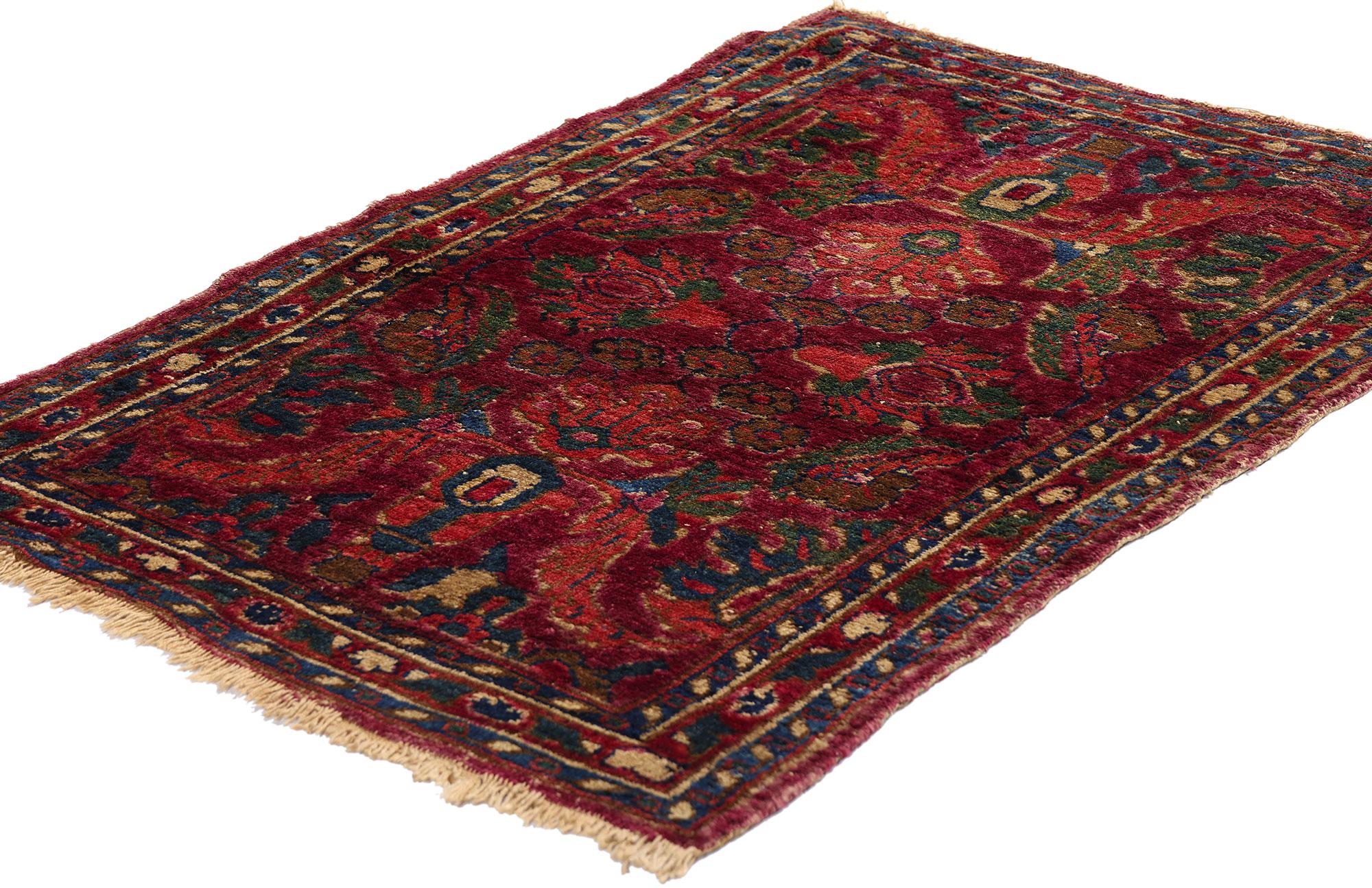 Antique Persian Borchelou Hamadan Carpet with Traditional Style For Sale 1