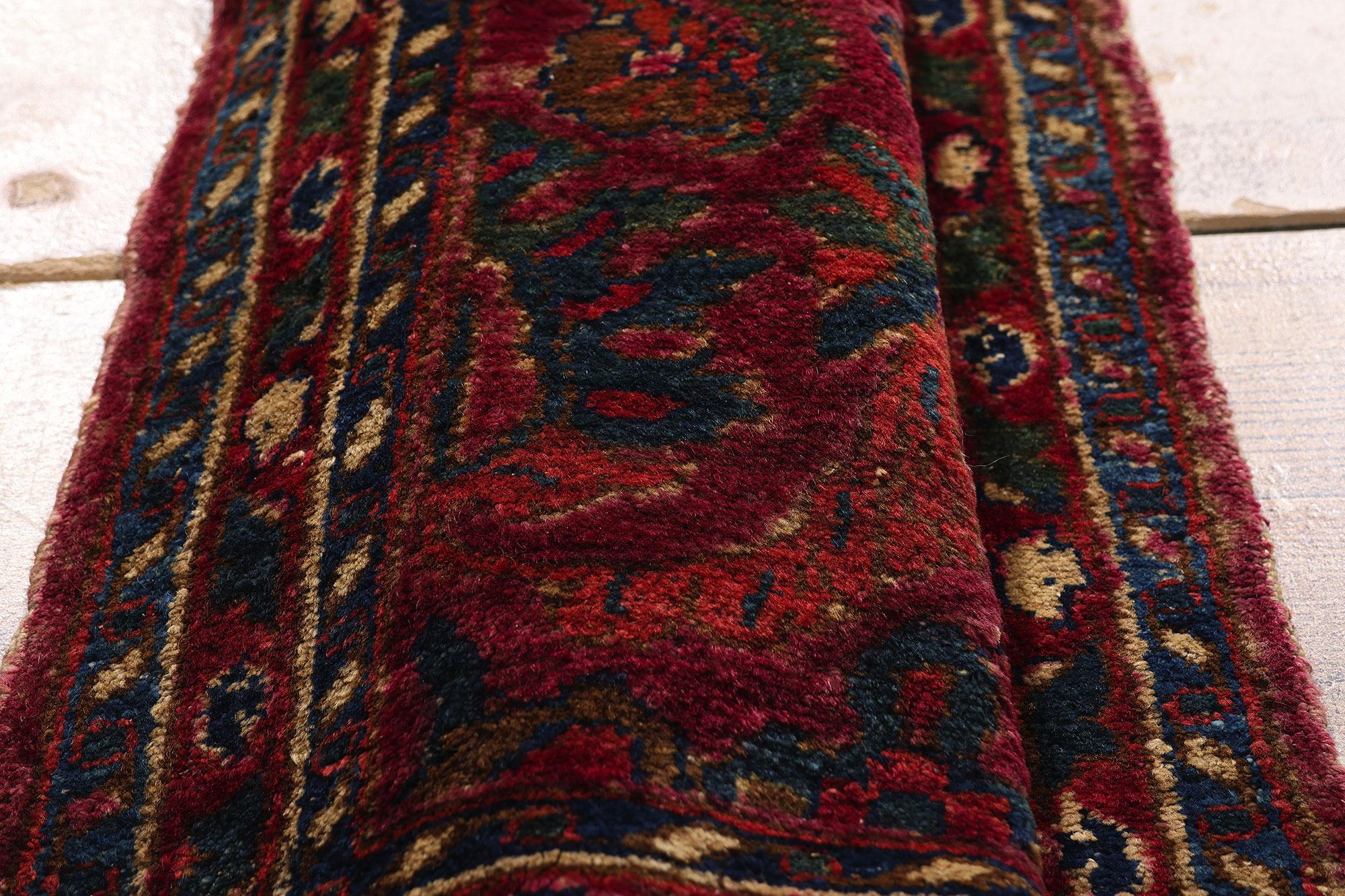 Antique Persian Borchelou Hamadan Carpet with Traditional Style For Sale 2