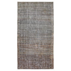 Antique Persian Boteh Design Distressed Wool Rug 11'8''x22'9''