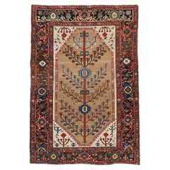 Antique Persian Camel Hair Bakshaish Area Rug 4'6 x 6'6