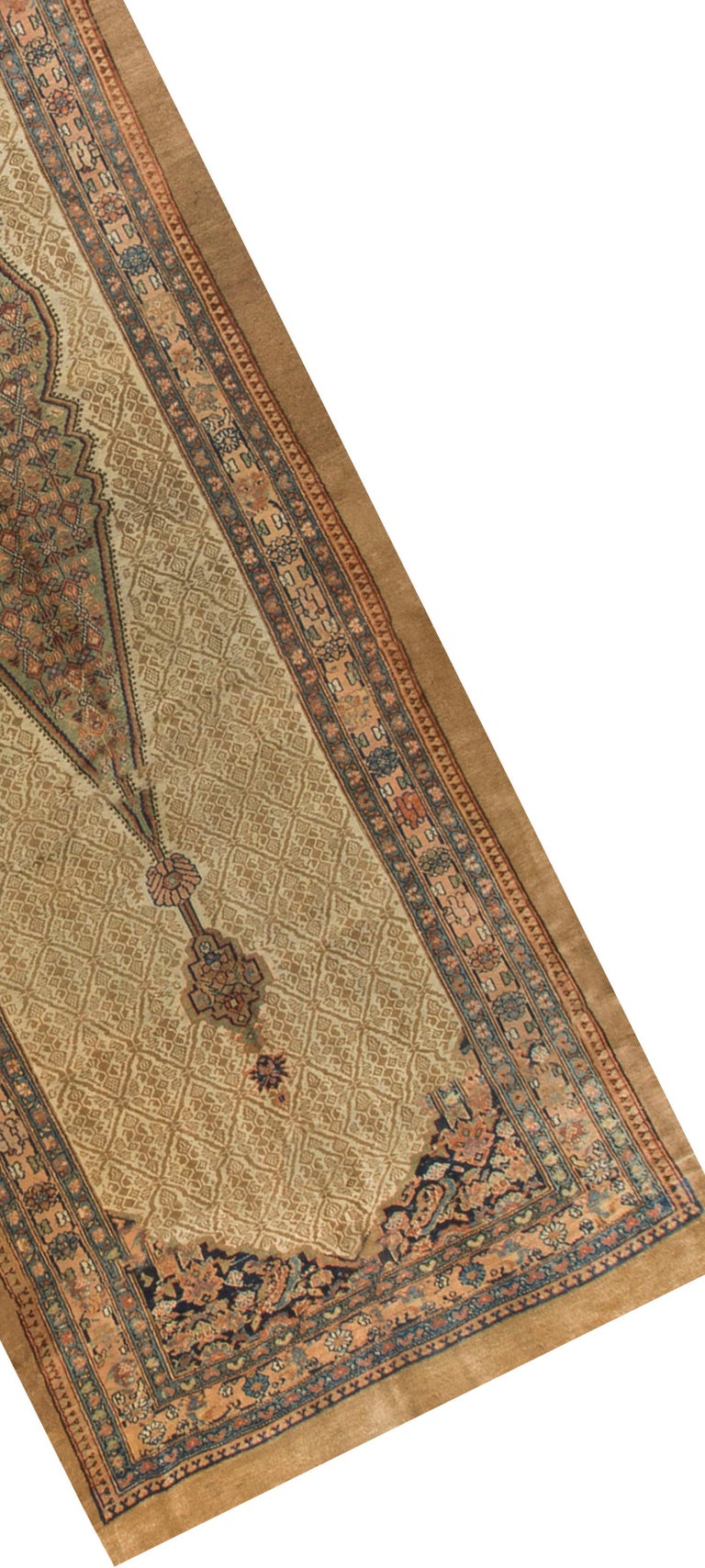 Antique Persian Camel Hair Serab Rug For Sale at 1stdibs