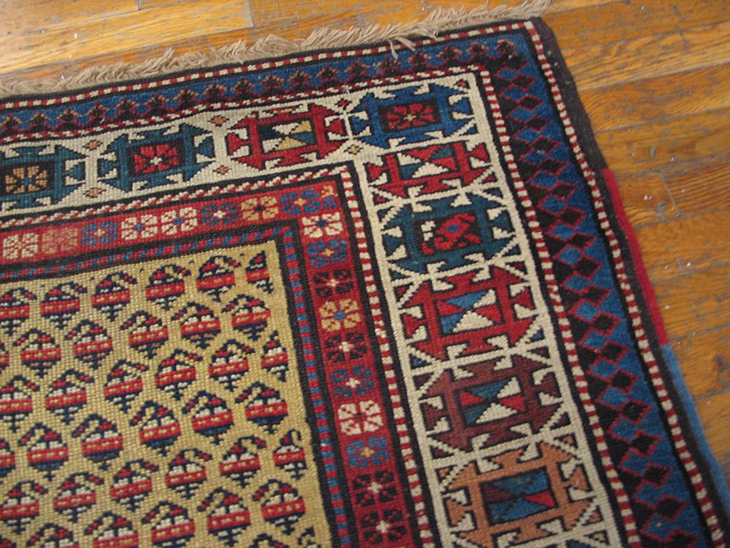 19th Century S. Caucasian Moghan Carpet ( 3'8