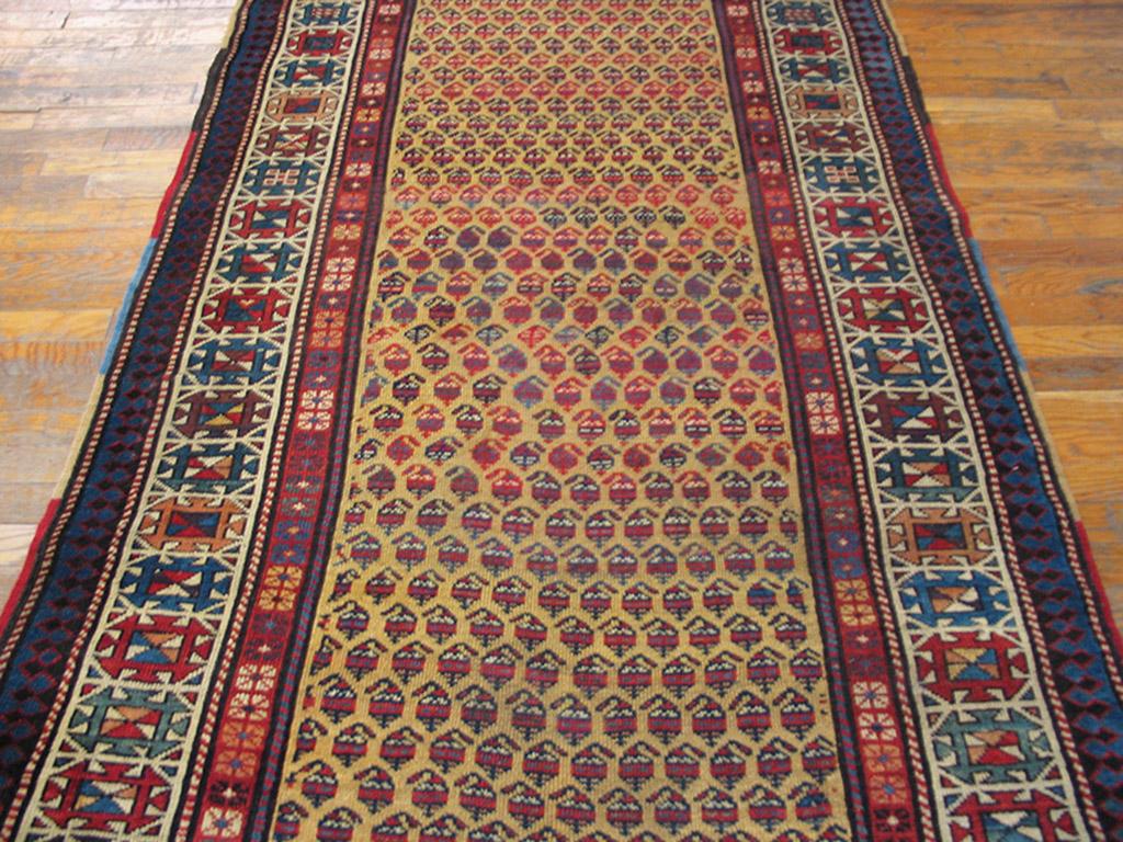 Tappeto Moghan caucasico del XIX secolo ( 3'8